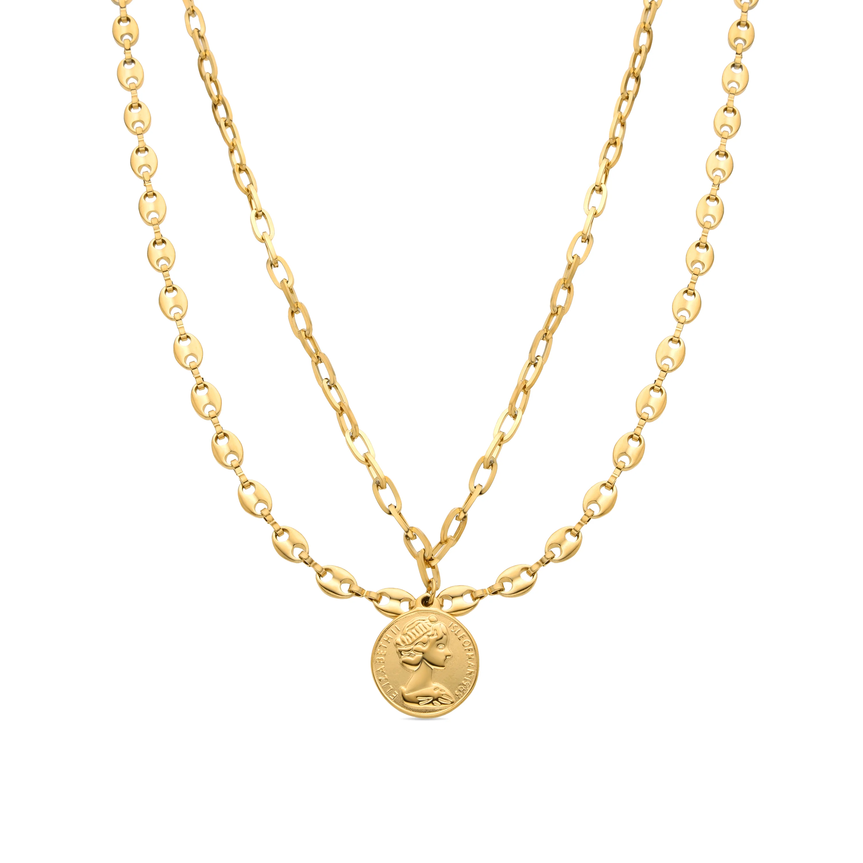 Collar acabado en oro amarillo 18K - Takson