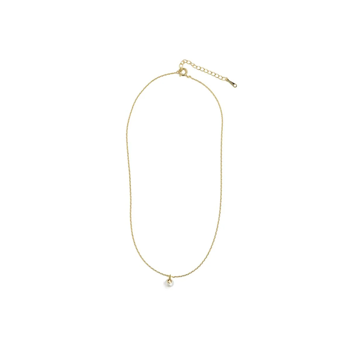 Collar de Perla Blanca acabado en oro amarillo de 18k - Talori - Image 3
