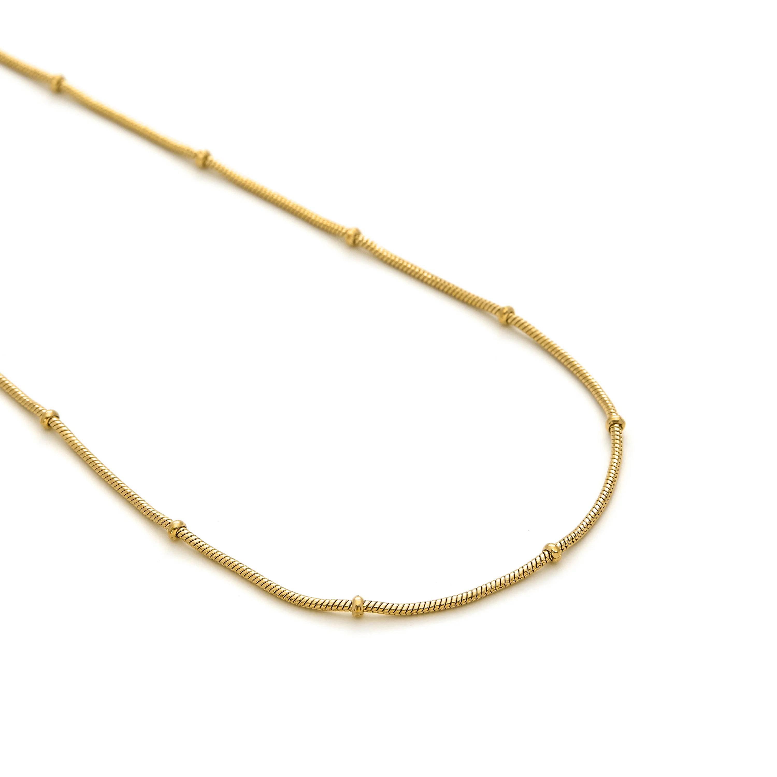 Collar de 45cm acabado en Oro Amarillo de 18K - Thapai - Image 5