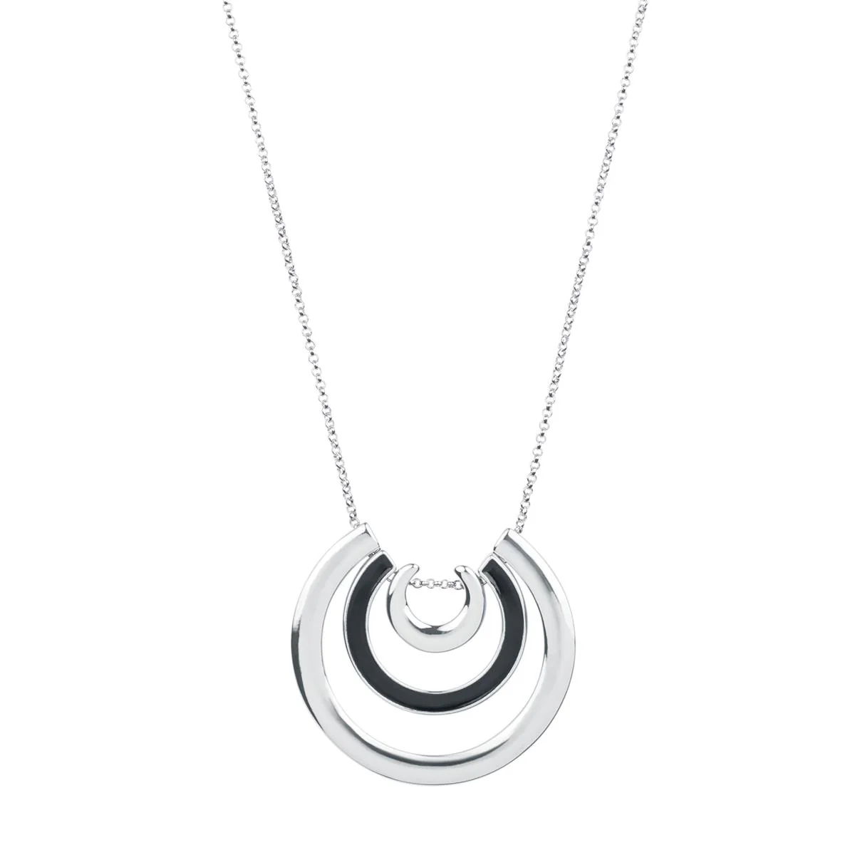 Collar Theka acabado en Rodio - Theka NEGRO