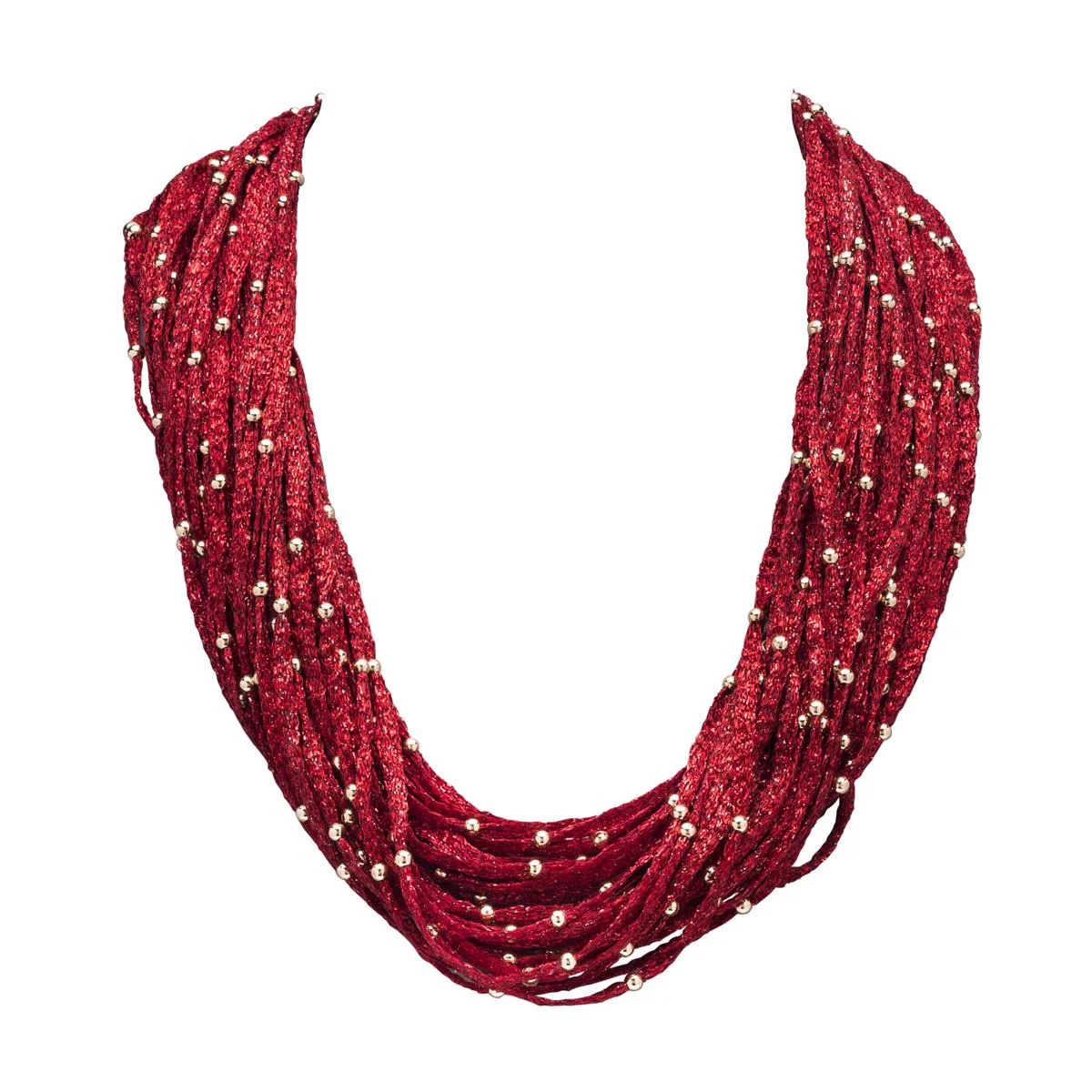Collar Tlinas acabado en Oro Amarillo de 18 Kts - Tlinas ROJO