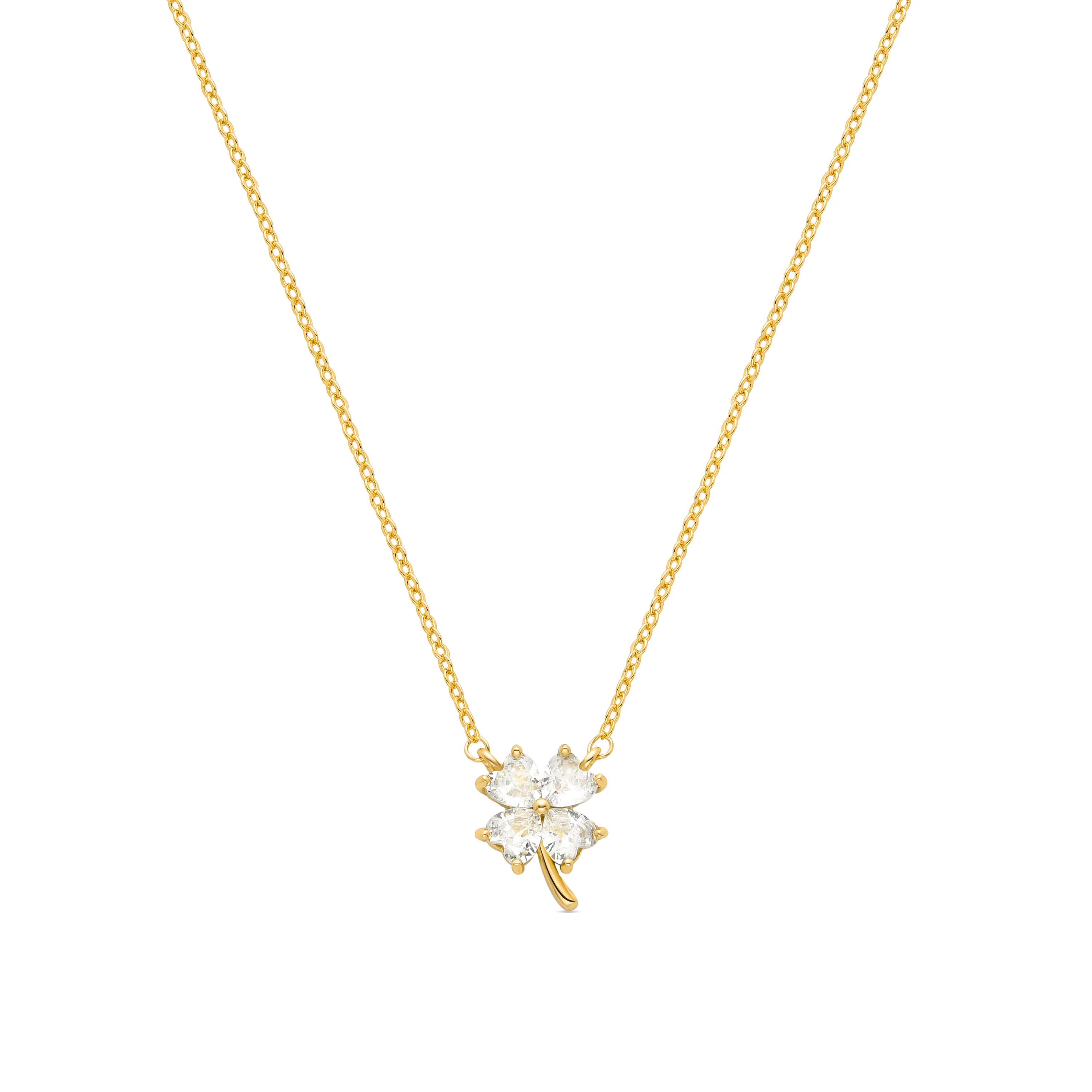Collar de Circonita Brillante acabado en oro amarillo 18K - Trak