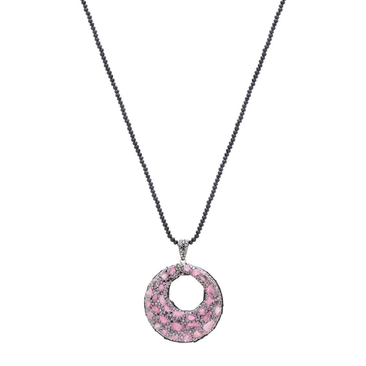 Collar Trianne acabado en Rutenio Negro - Trianne MORADO