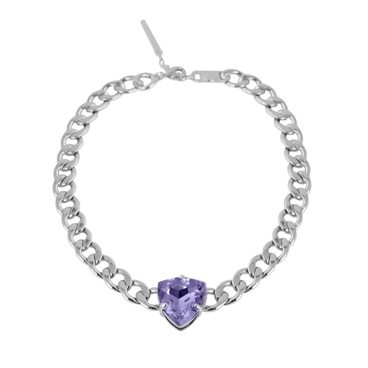Collar Trilliante acabado en Rodio - Trilliante MORADO