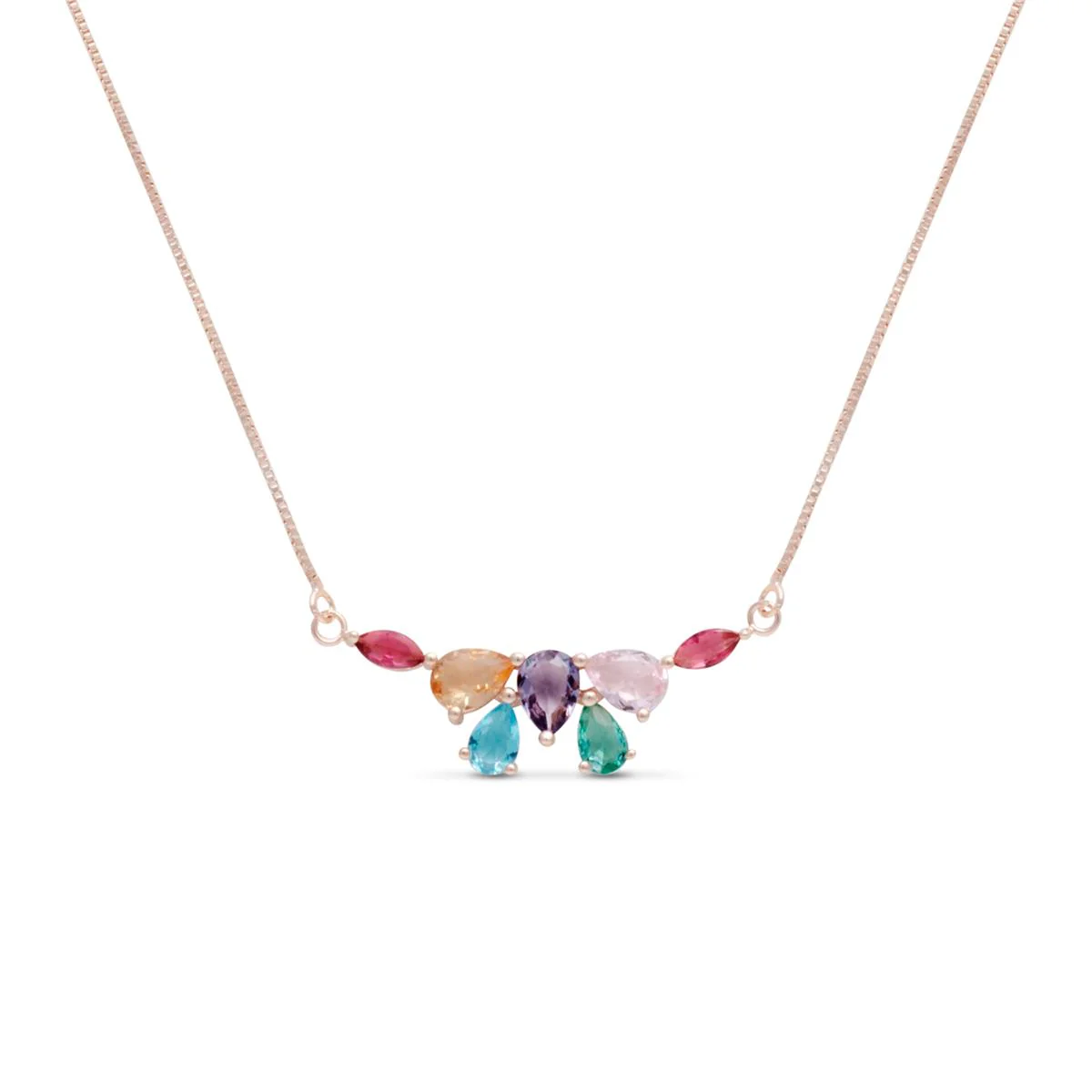 Collar Tryrah Plata De Ley 925 - Tryrah MULTICOLOR