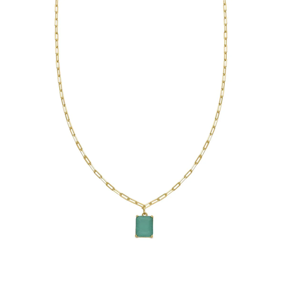 Collar Tyfara Plata De Ley 925 - Tyfara VERDE