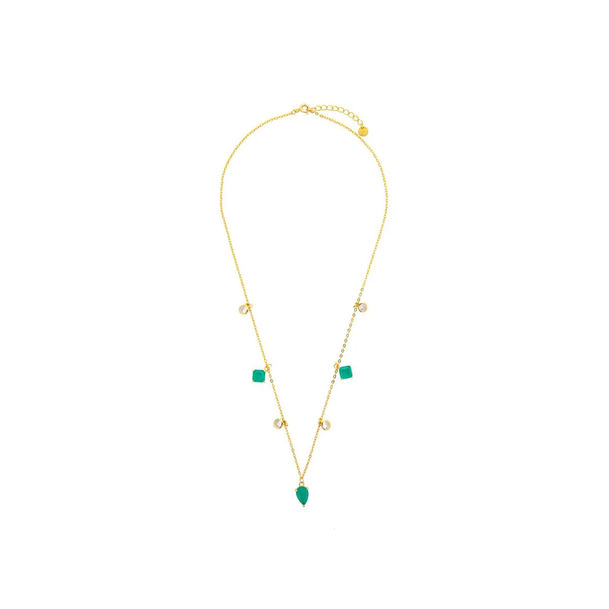 Collar Tyfara Plata De Ley 925 - Tyfara VERDE - Image 2