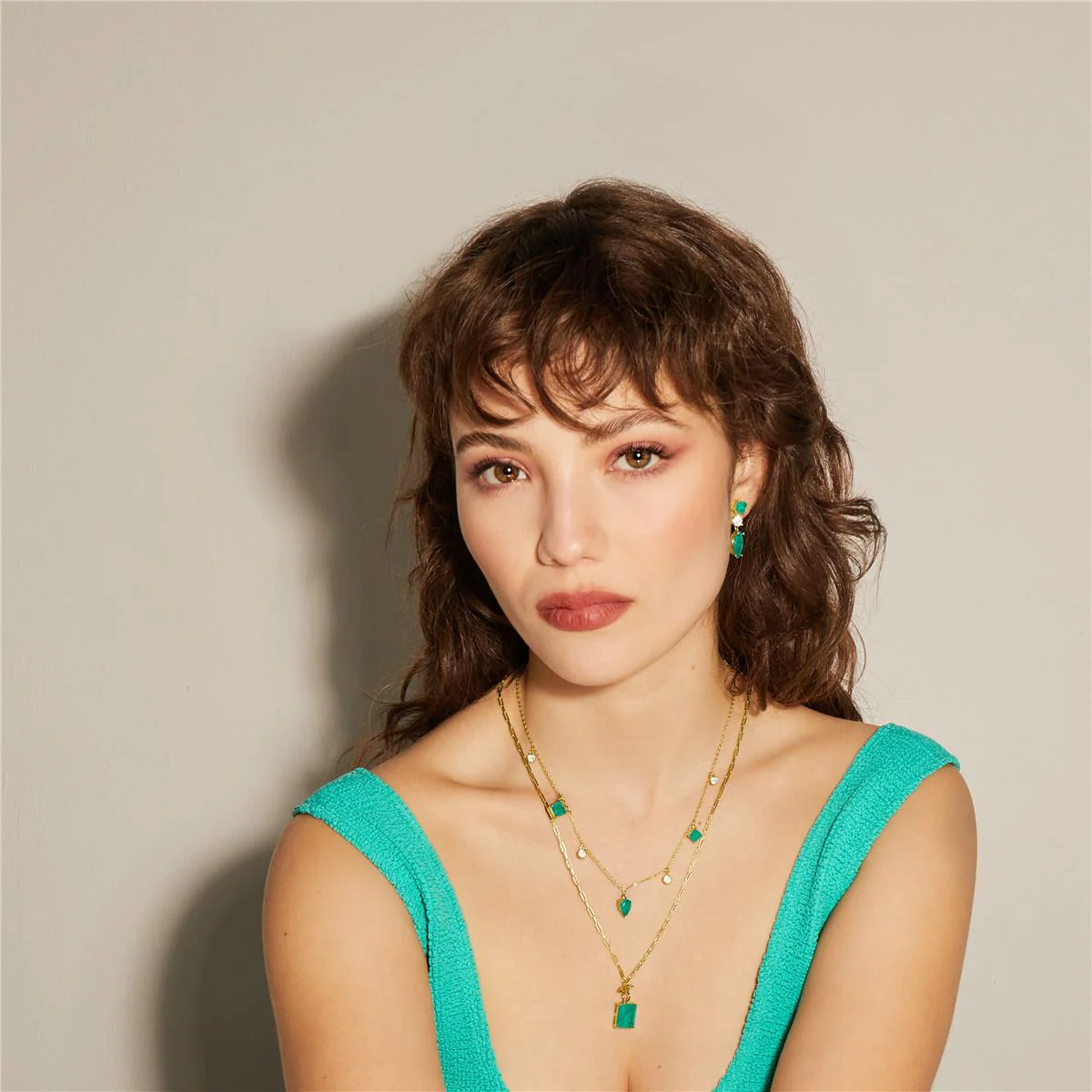 Collar Tyfara Plata De Ley 925 - Tyfara VERDE - Image 3
