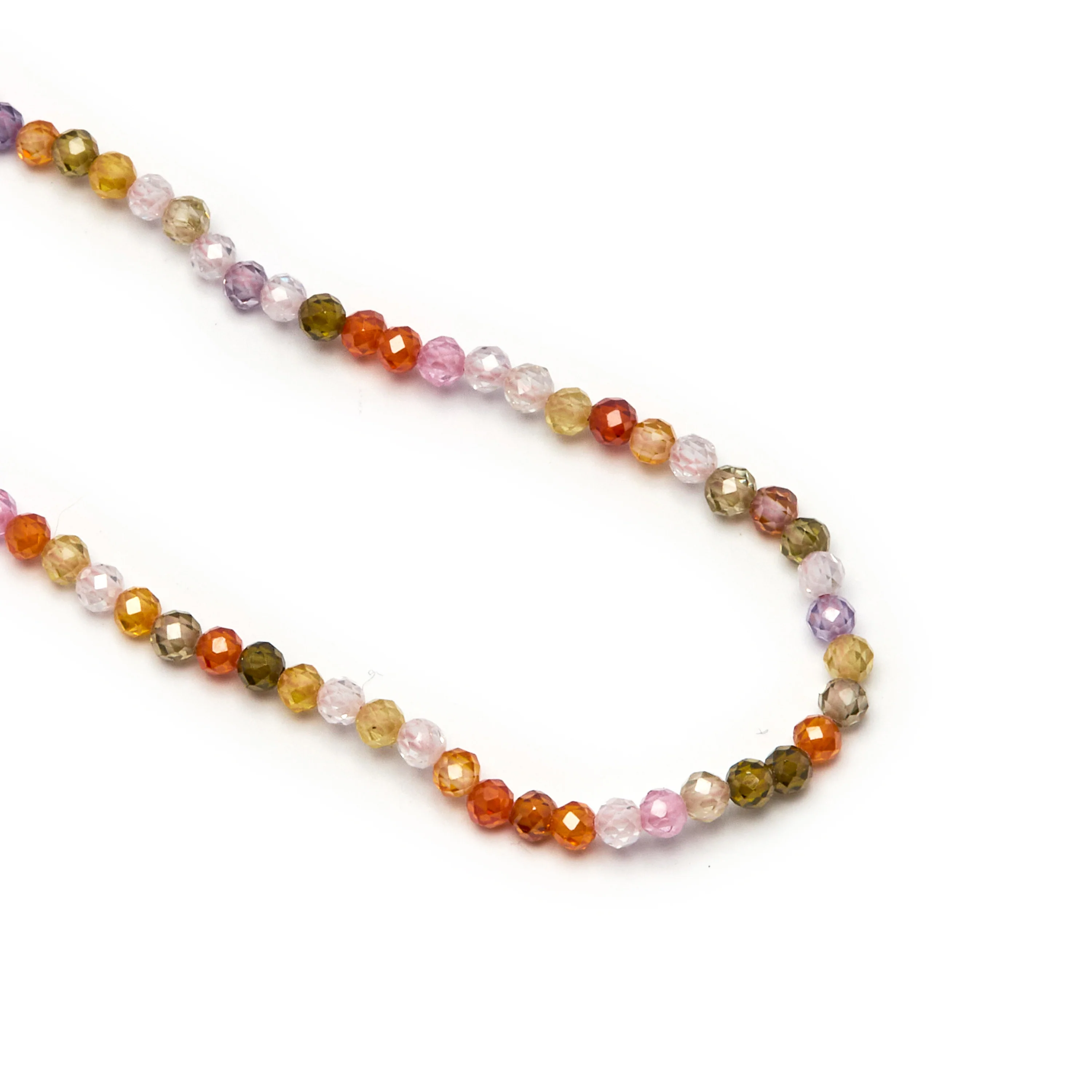 Collar de Plata de Ley 925 con Cristal Multicolor acabado en oro amarillo 18K - Ufela - Image 4