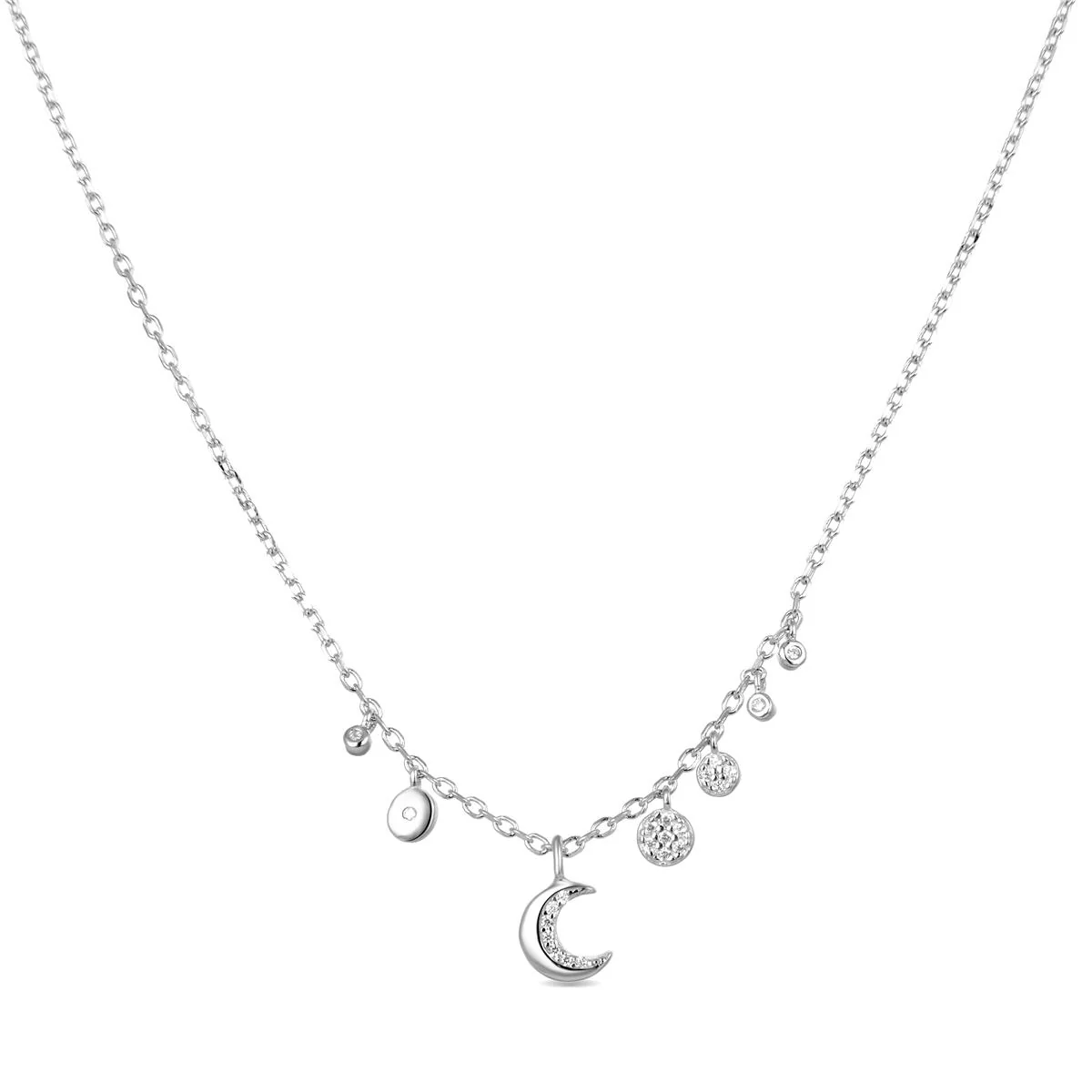 Collar Ugas Plata De Ley 925 - Ugas BLANCO