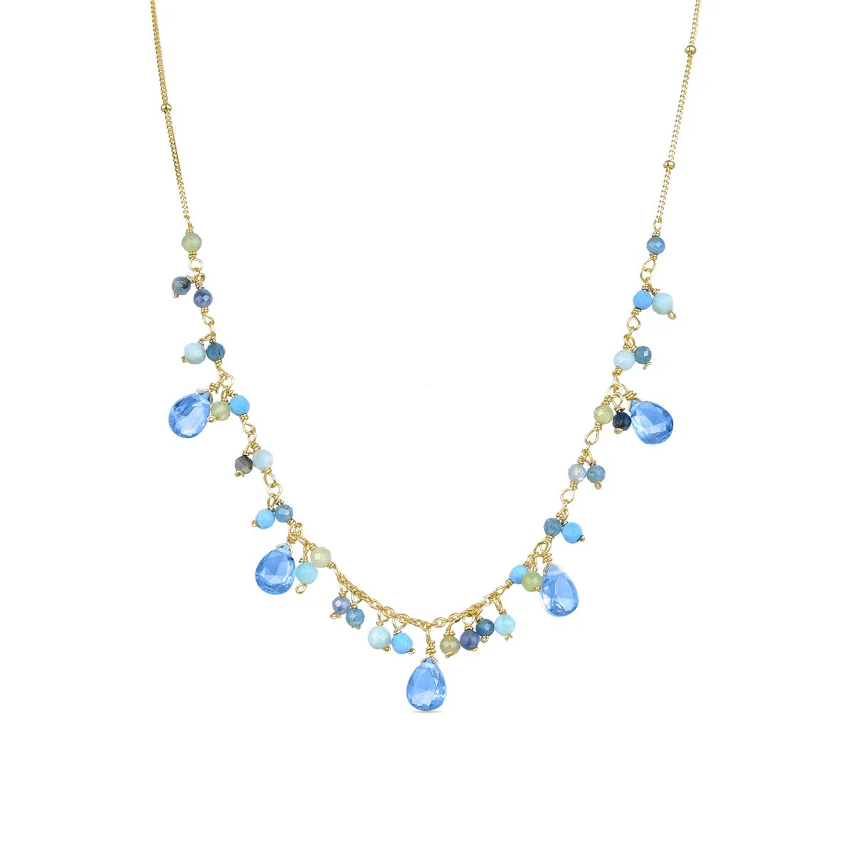 Collar Ulmy Plata De Ley 925 - Ulmy MULTICOLOR