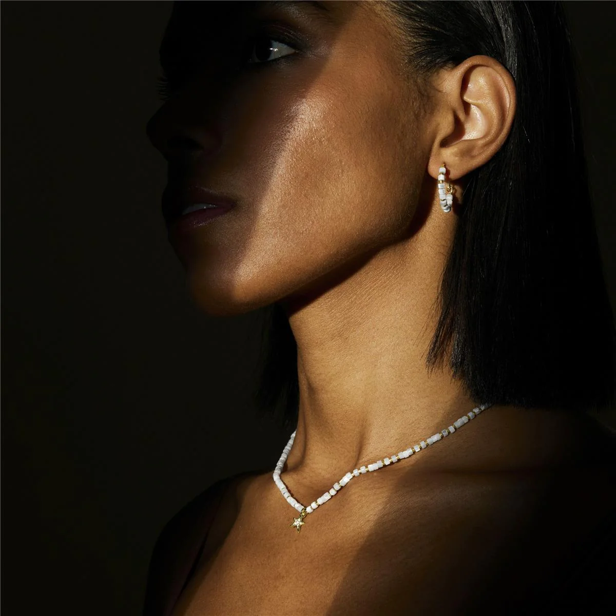 Collar Uona acabado oro 18k - Uona BLANCO - Image 2