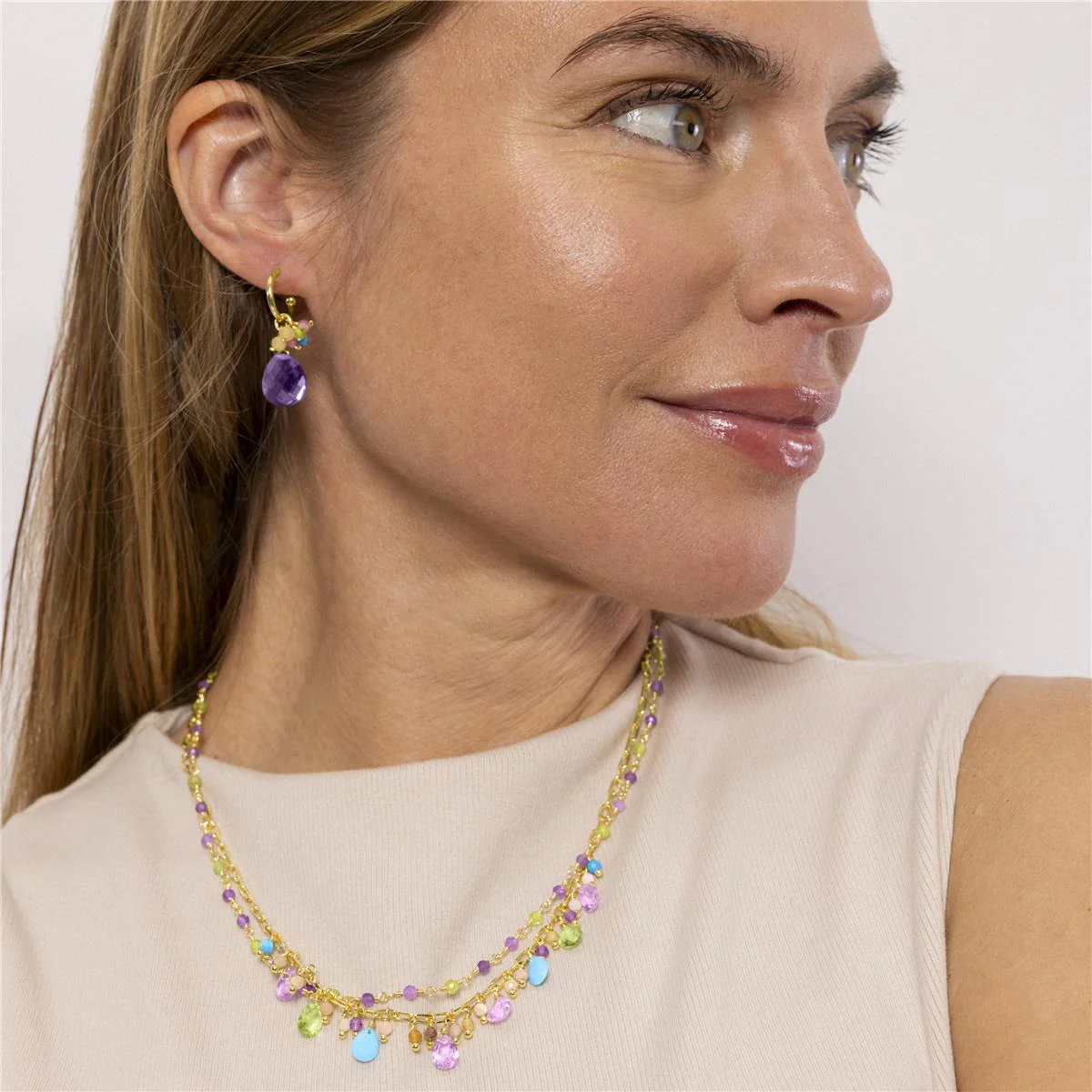 Collar Urilys Plata de Ley 925 - Urilys MORADO - Image 3