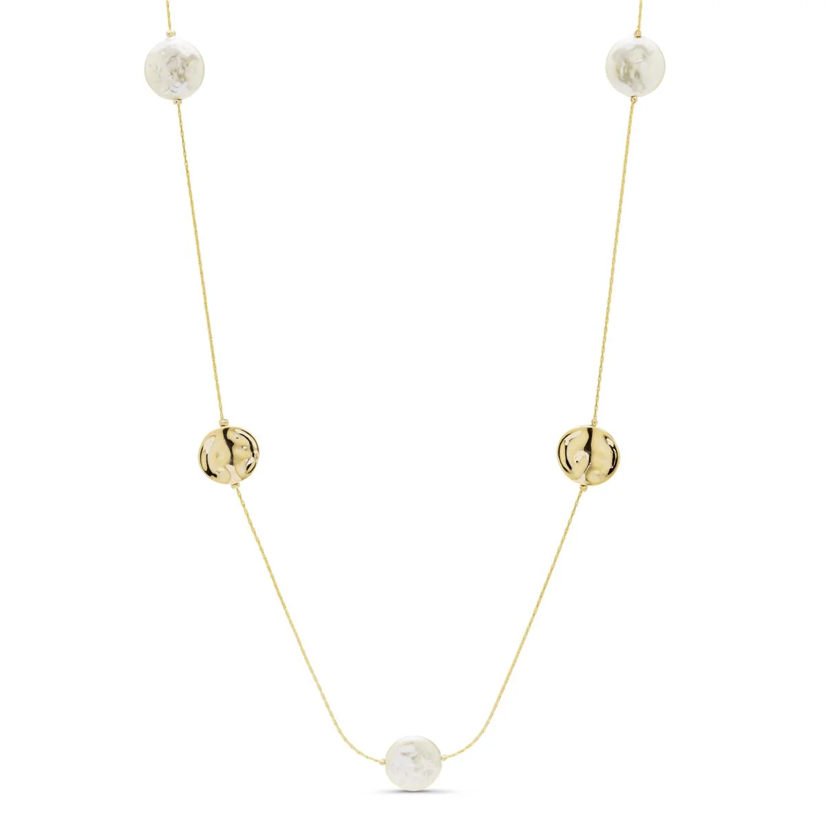 Collar Vidthas acabado en Oro Amarillo de 18 Kts - Vidthas BLANCO