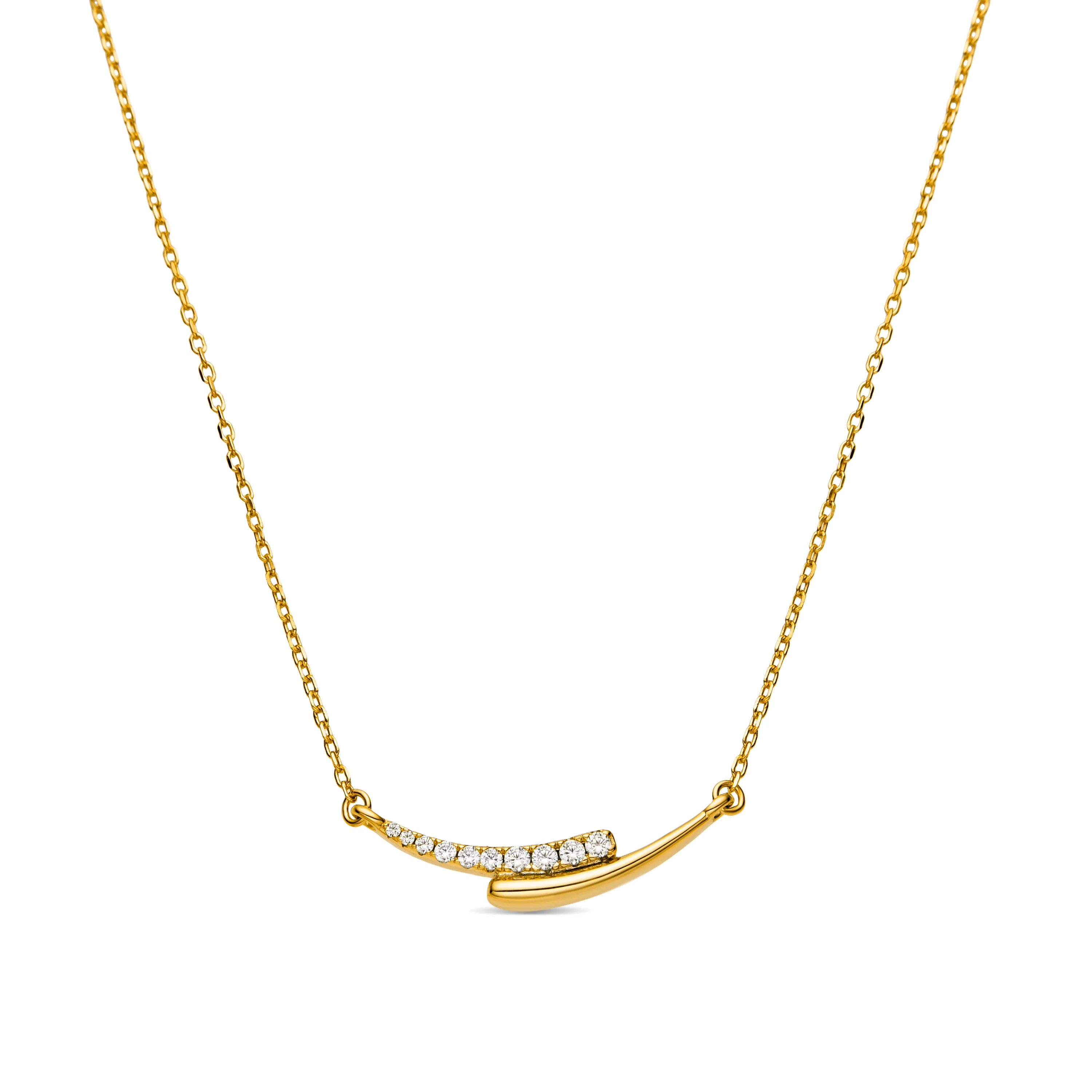 Collar de Plata de Ley 925 y Circonita Brillante acabado en rodio - Whis