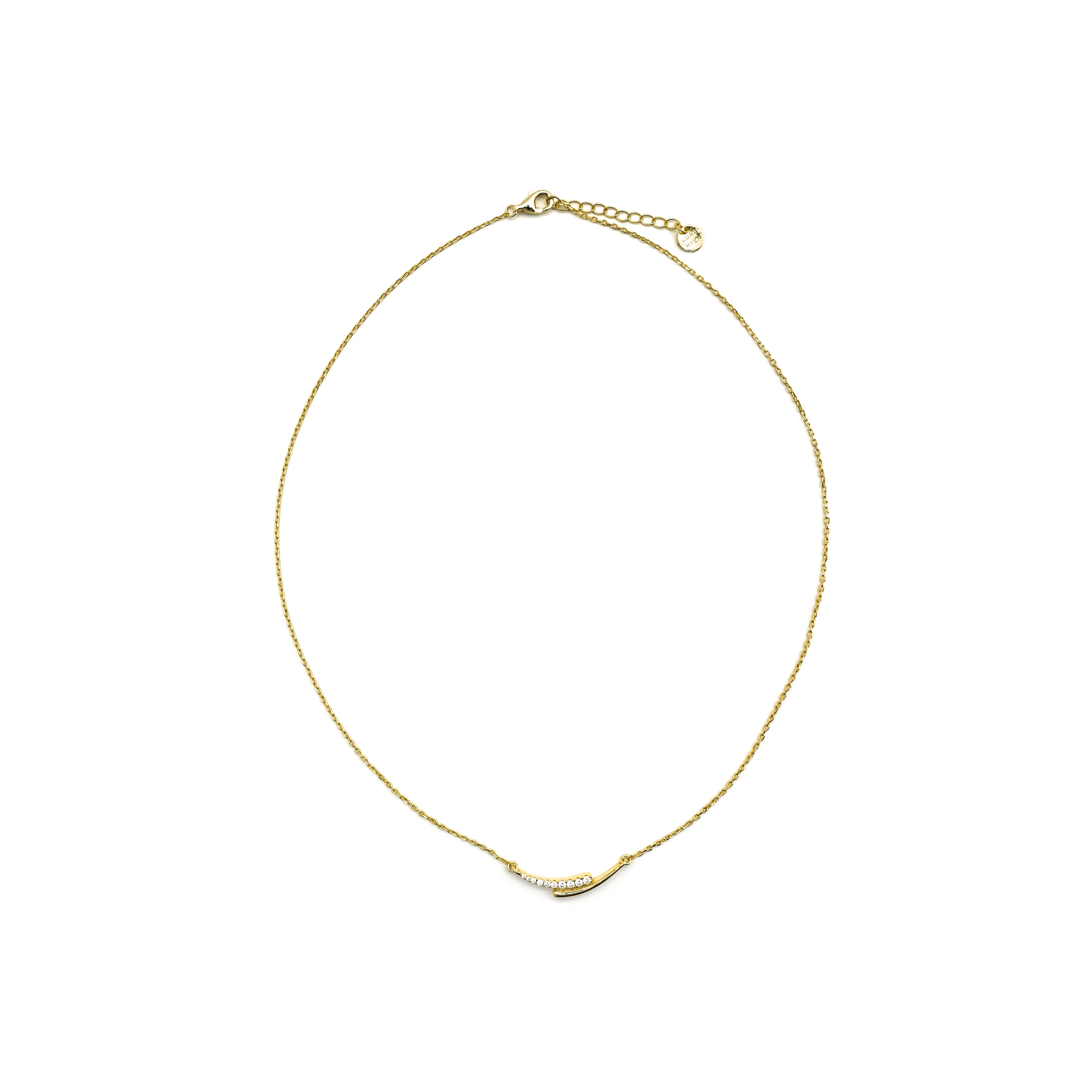 Collar de Plata de Ley 925 y Circonita Brillante acabado en rodio - Whis - Image 3