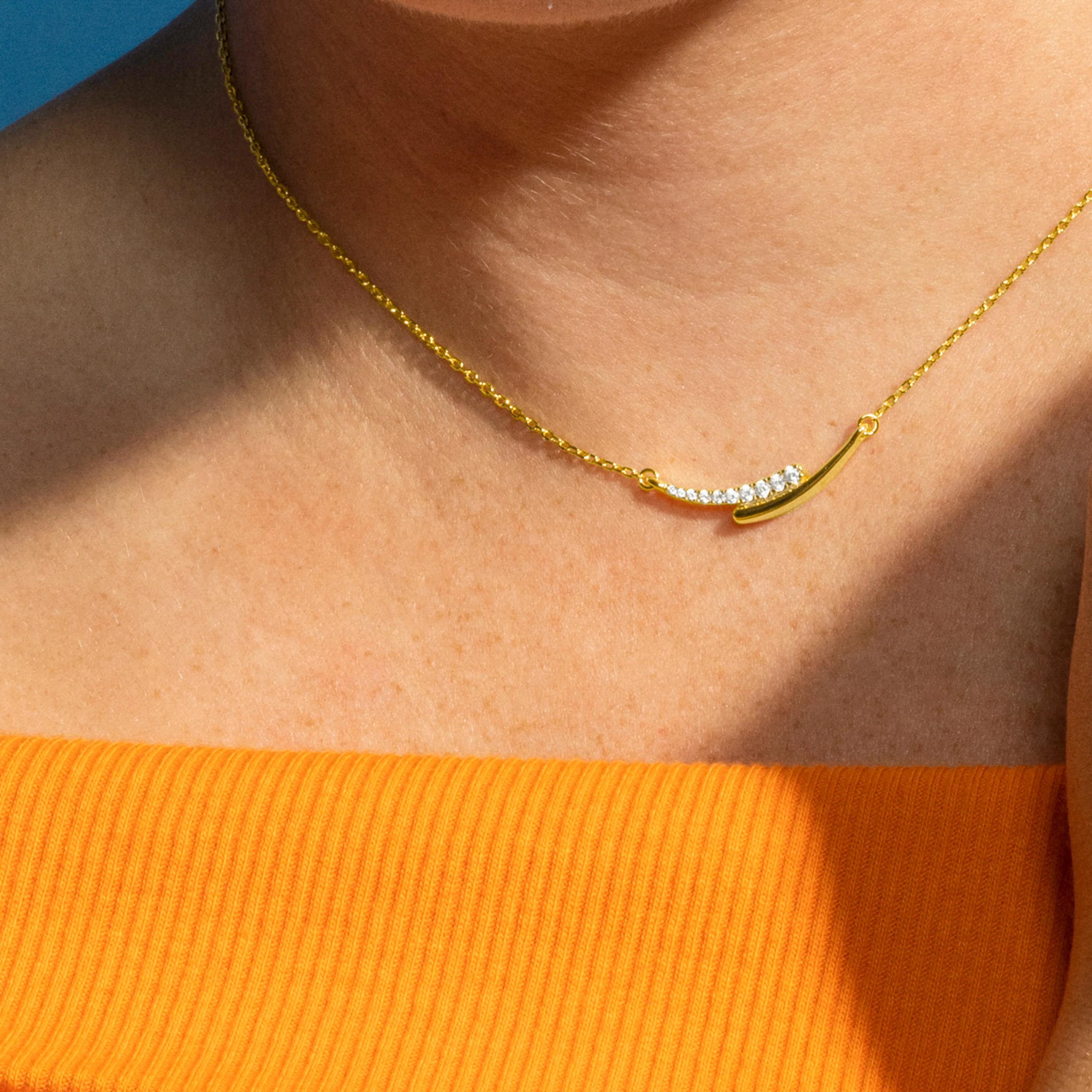 Collar de Plata de Ley 925 y Circonita Brillante acabado en rodio - Whis - Image 4