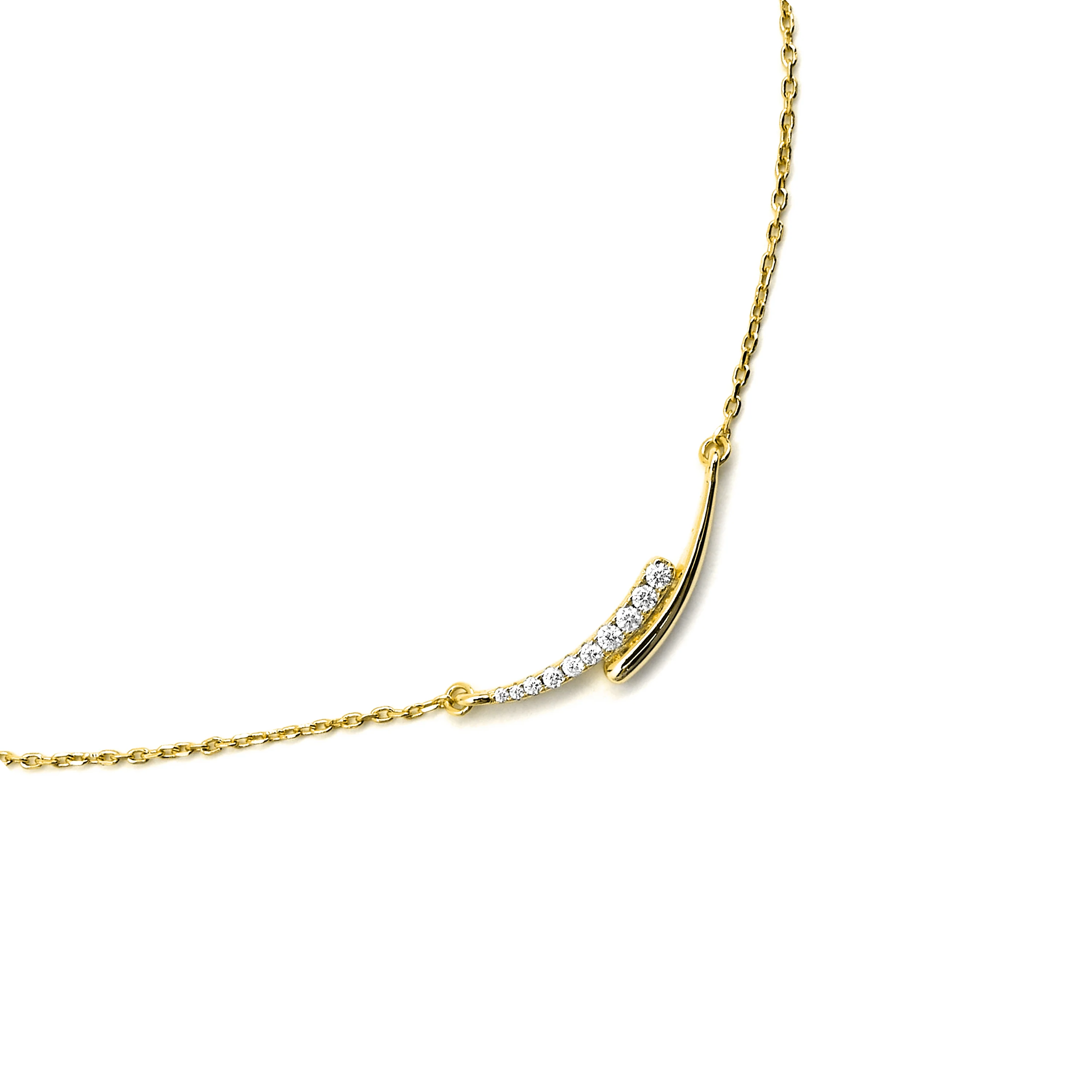 Collar de Plata de Ley 925 y Circonita Brillante acabado en rodio - Whis - Image 5
