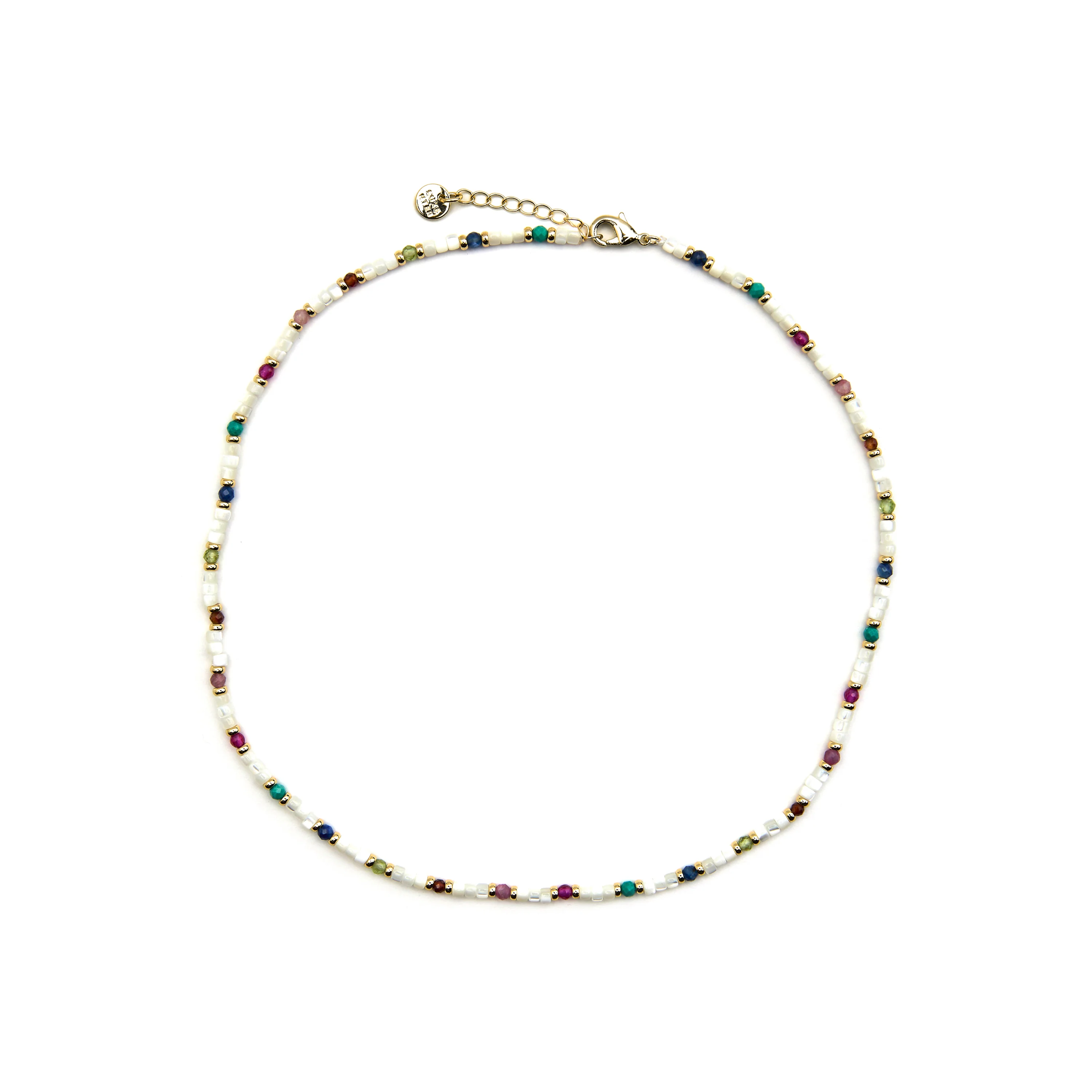 Collar con Madreperla Blanca acabado oro 18k - Xolau - Image 3
