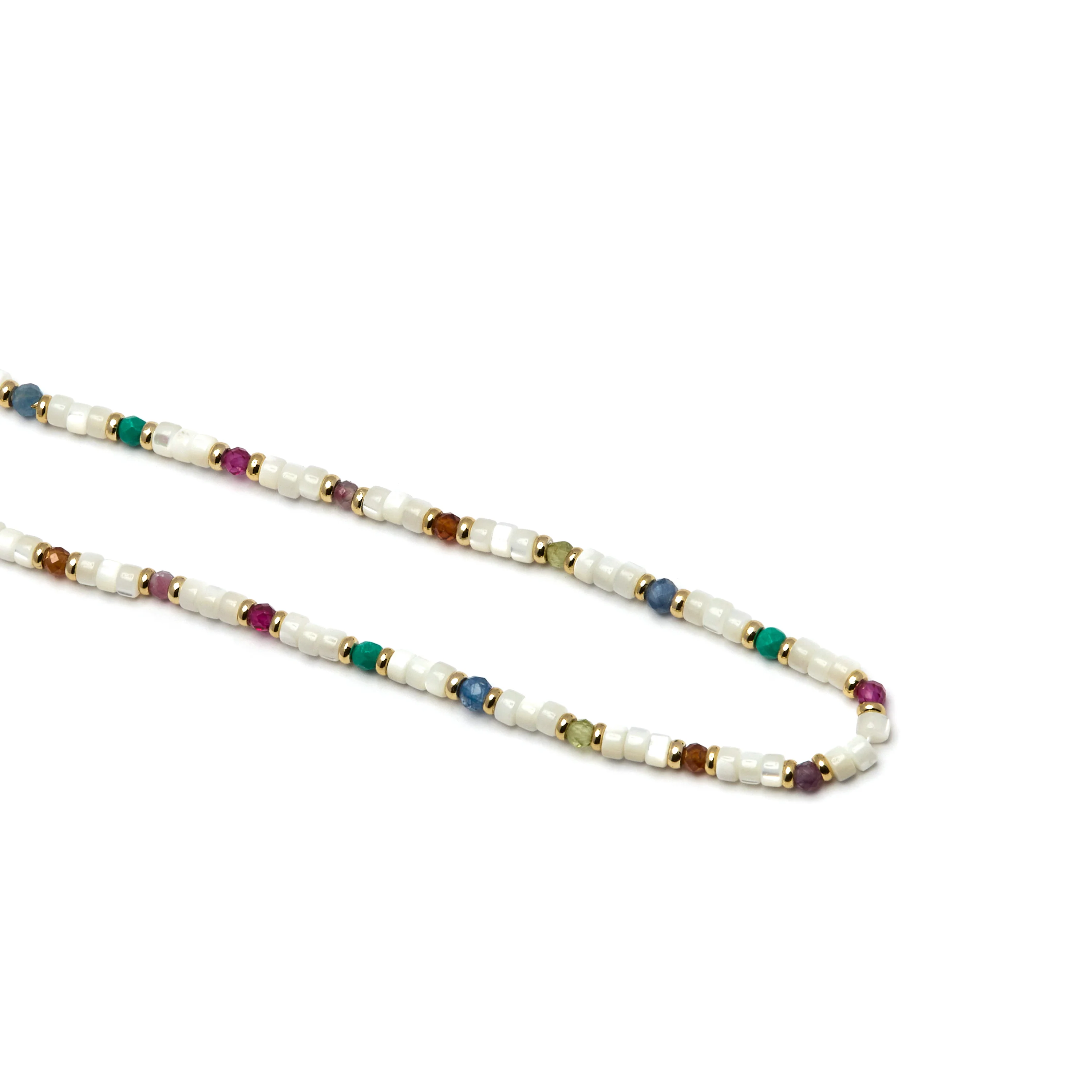Collar con Madreperla Blanca acabado oro 18k - Xolau - Image 5