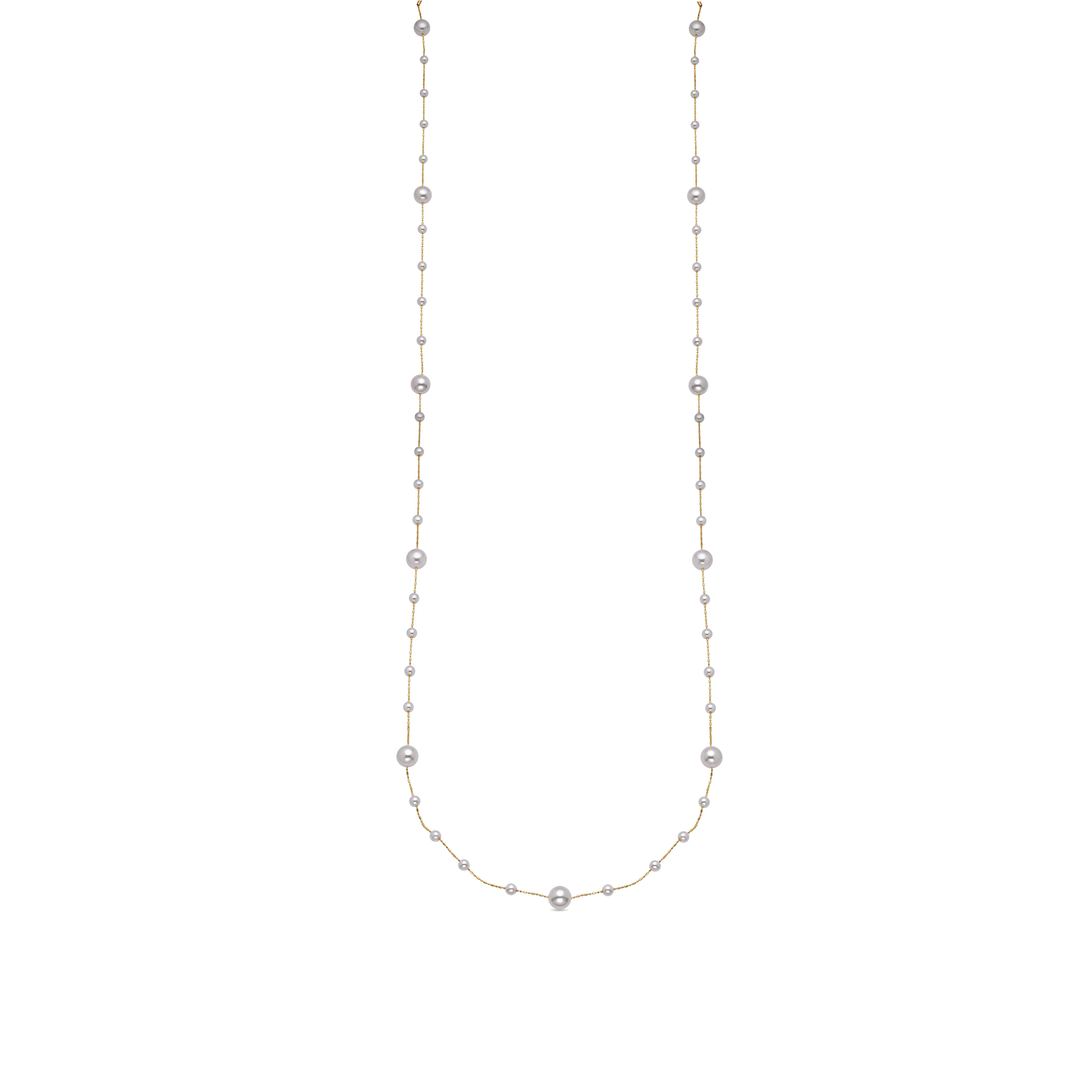 Collar con Perla Blanca acabado oro 18k - Xyaz