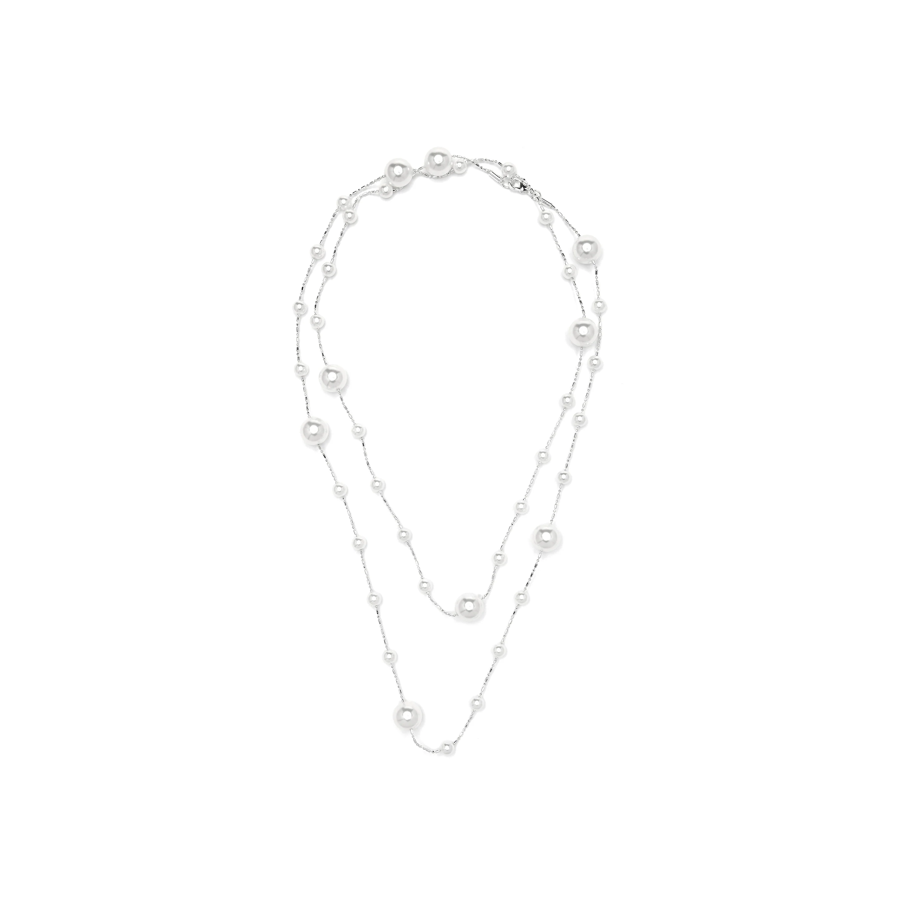 Collar con Perla Blanca acabado plata - Xyaz - Image 3