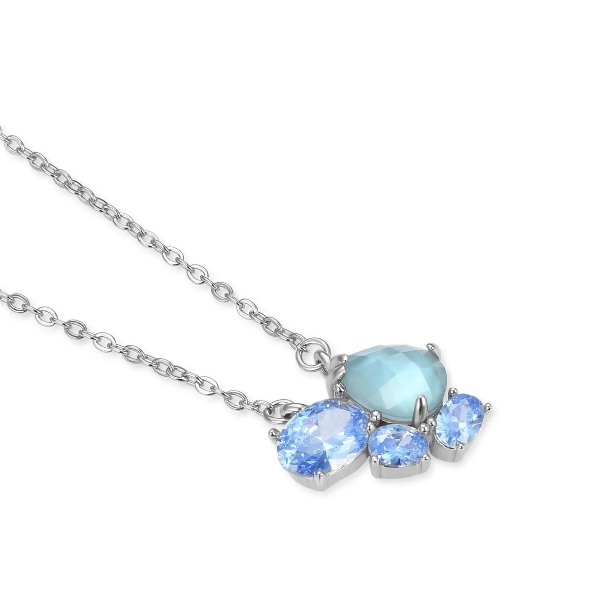 Collar Zafi Plata De Ley 925 - Zafi AZUL - Image 3