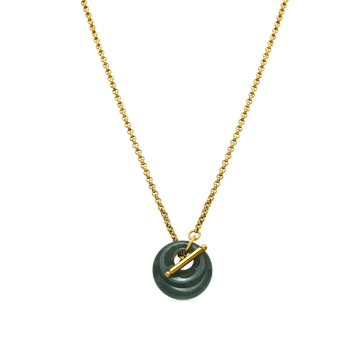 Collar Zaira acabado oro 18k - Zaira VERDE