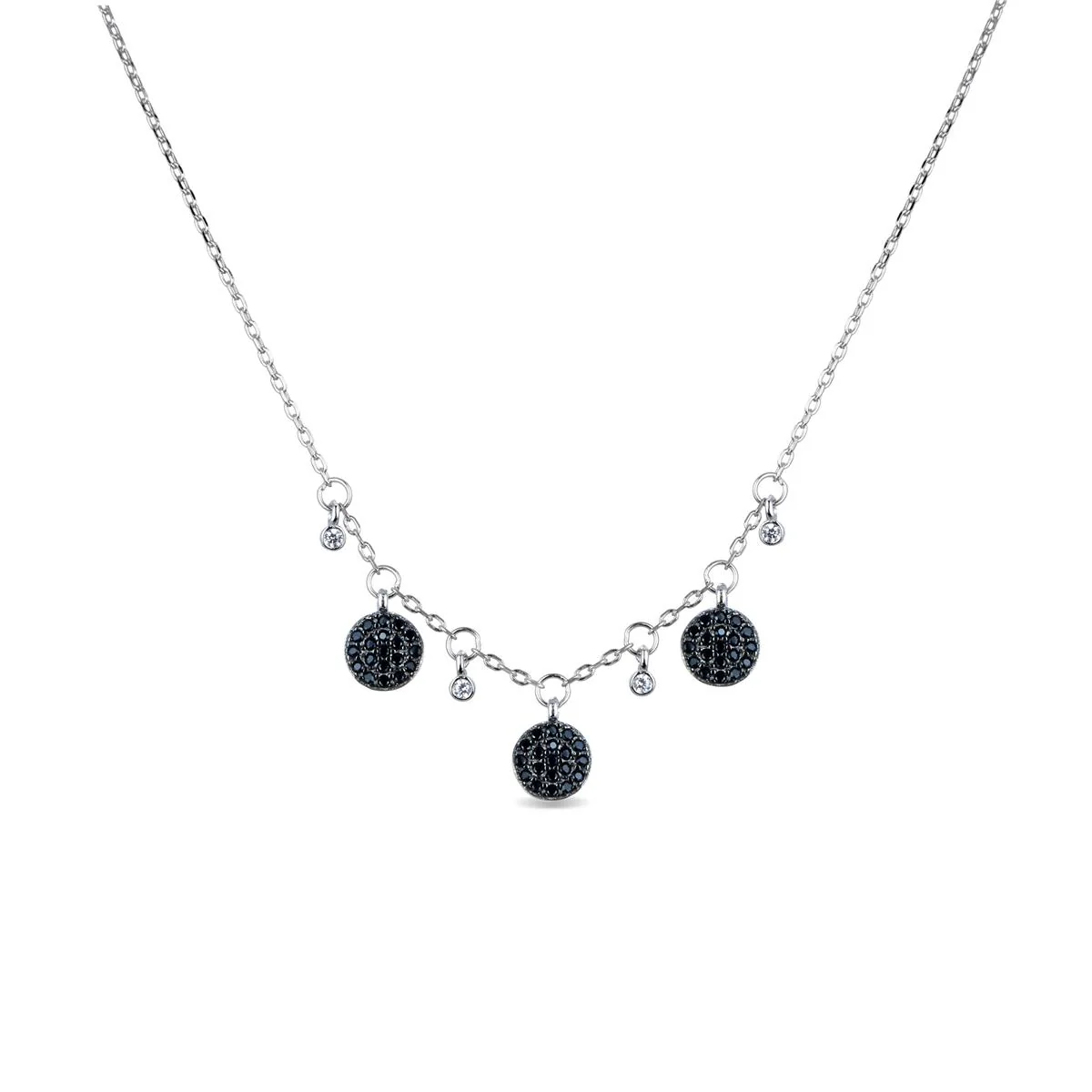 Collar Zaraya Plata De Ley 925 - Zaraya NEGRO