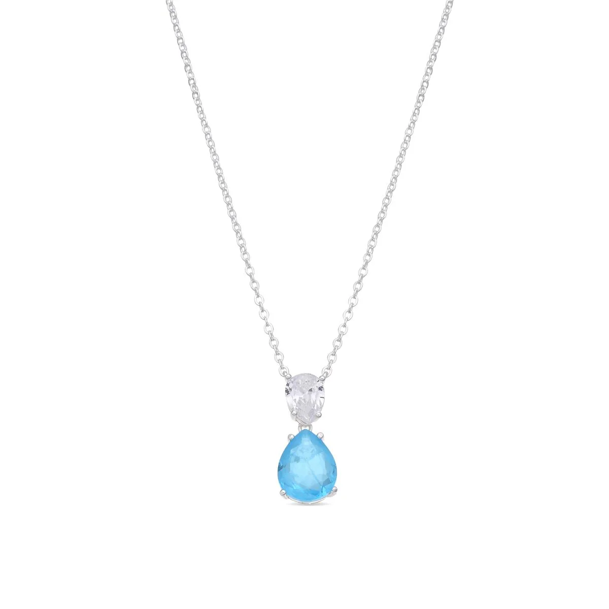 Collar Zasah Plata de Ley 925 - Zasah AZUL