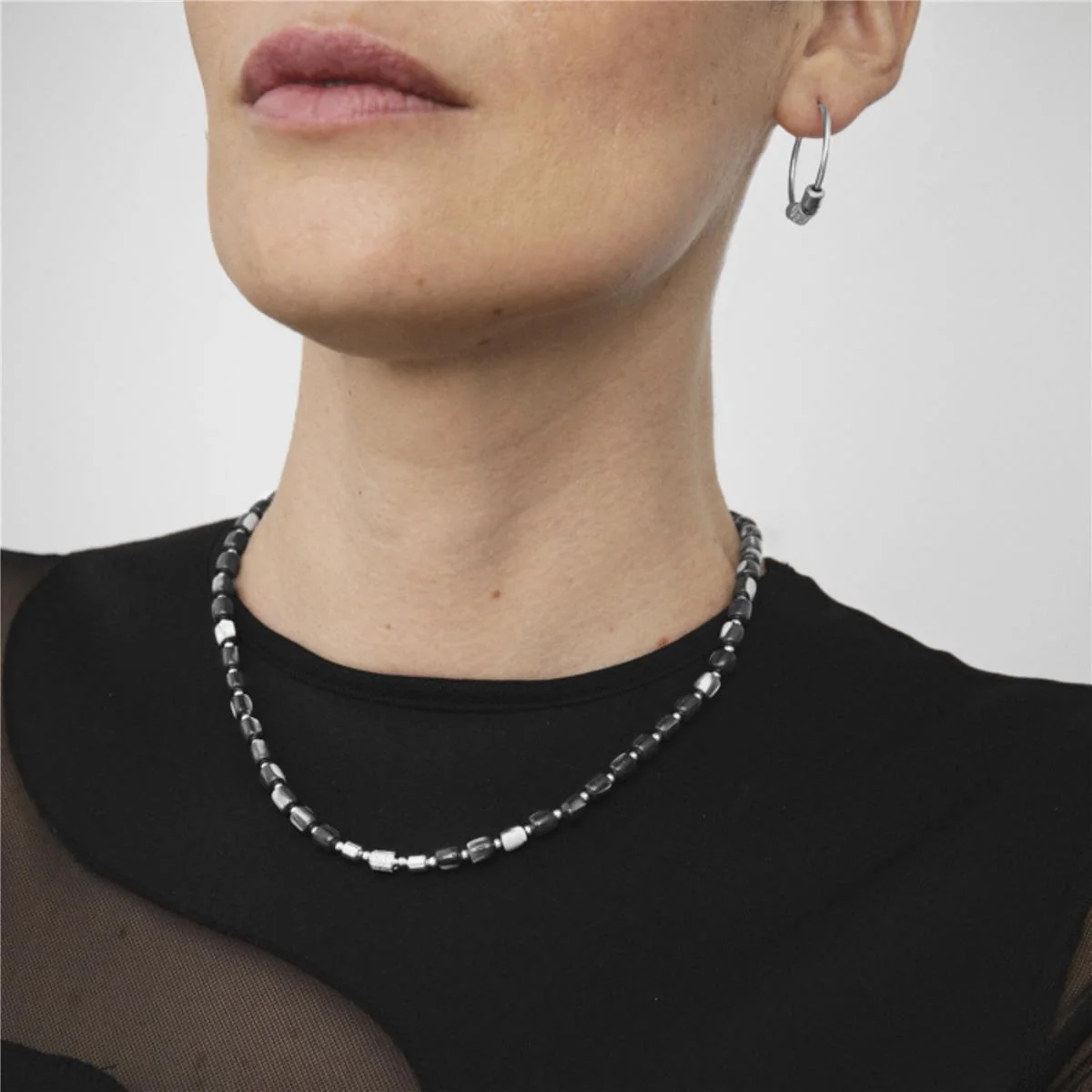 Collar Zawan Plata De Ley 925 - Zawan NEGRO - Image 2