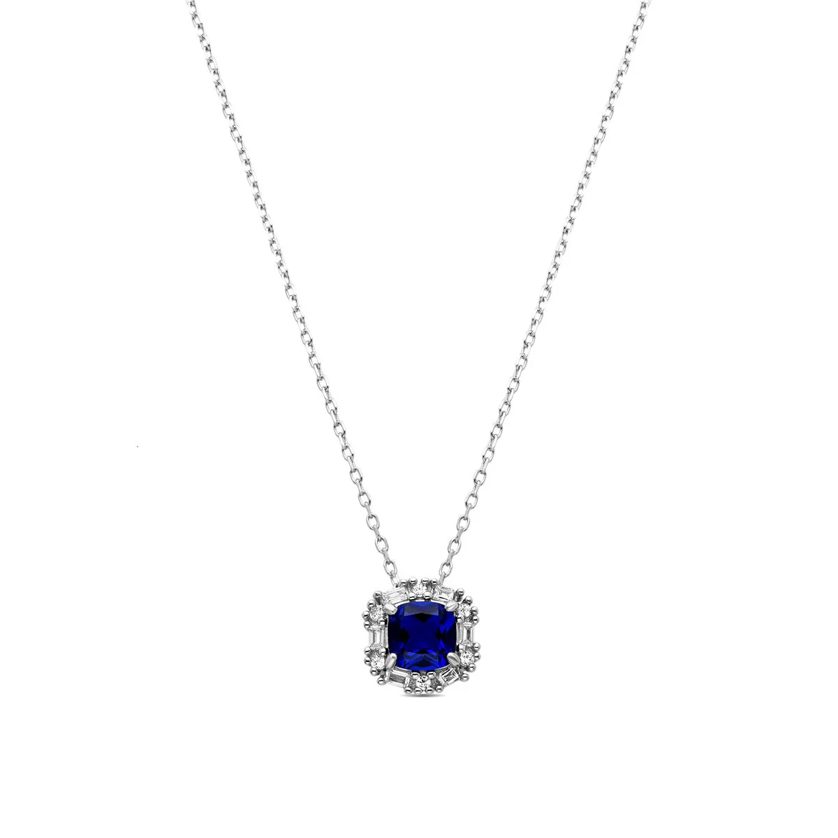 Collar Zemoa Plata De Ley 925 - Zemoa AZUL