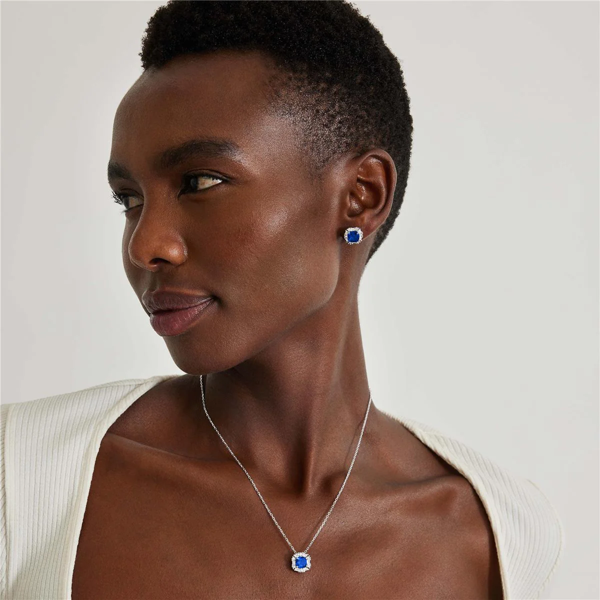 Collar Zemoa Plata De Ley 925 - Zemoa AZUL - Image 2