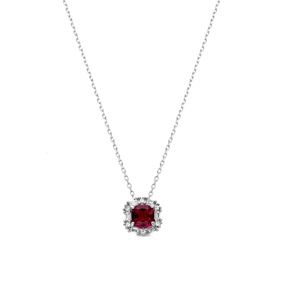 Collar Zemoa Plata De Ley 925 - Zemoa ROJO