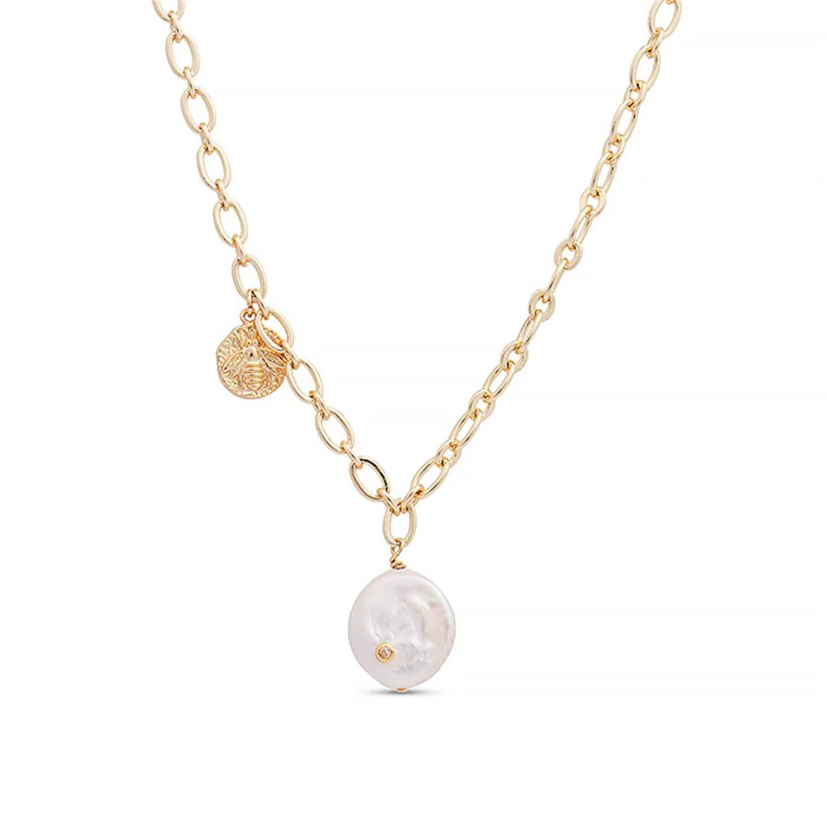 Collar Zhimo acabado en Oro Amarillo de 18 Kts - Zhimo BLANCO