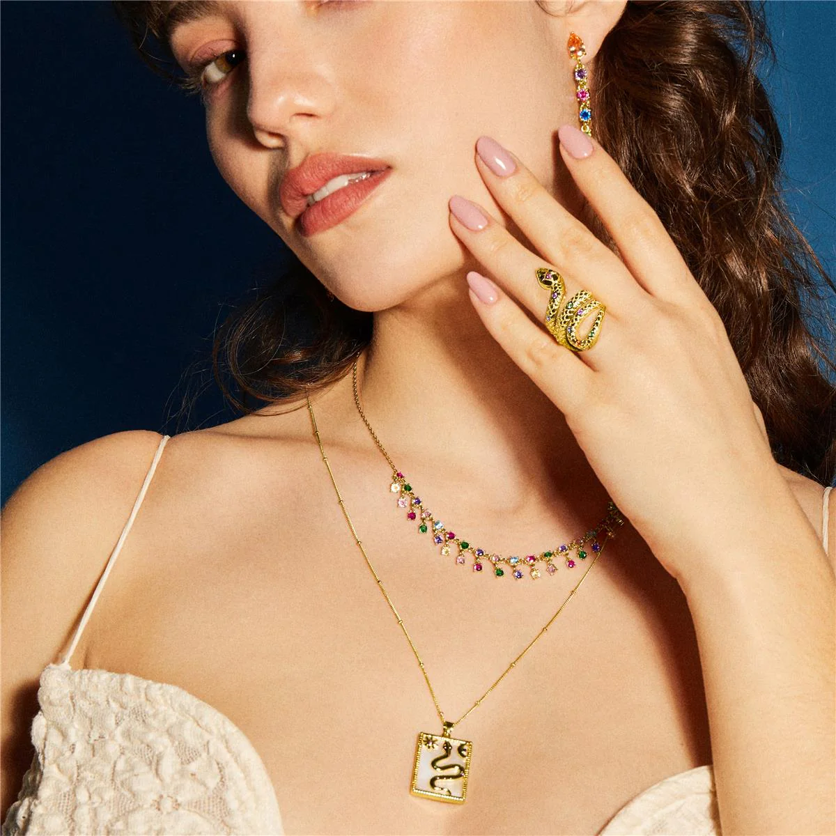 Collar Zinder Plata De Ley 925 - Zinder AMARILLO - Image 2