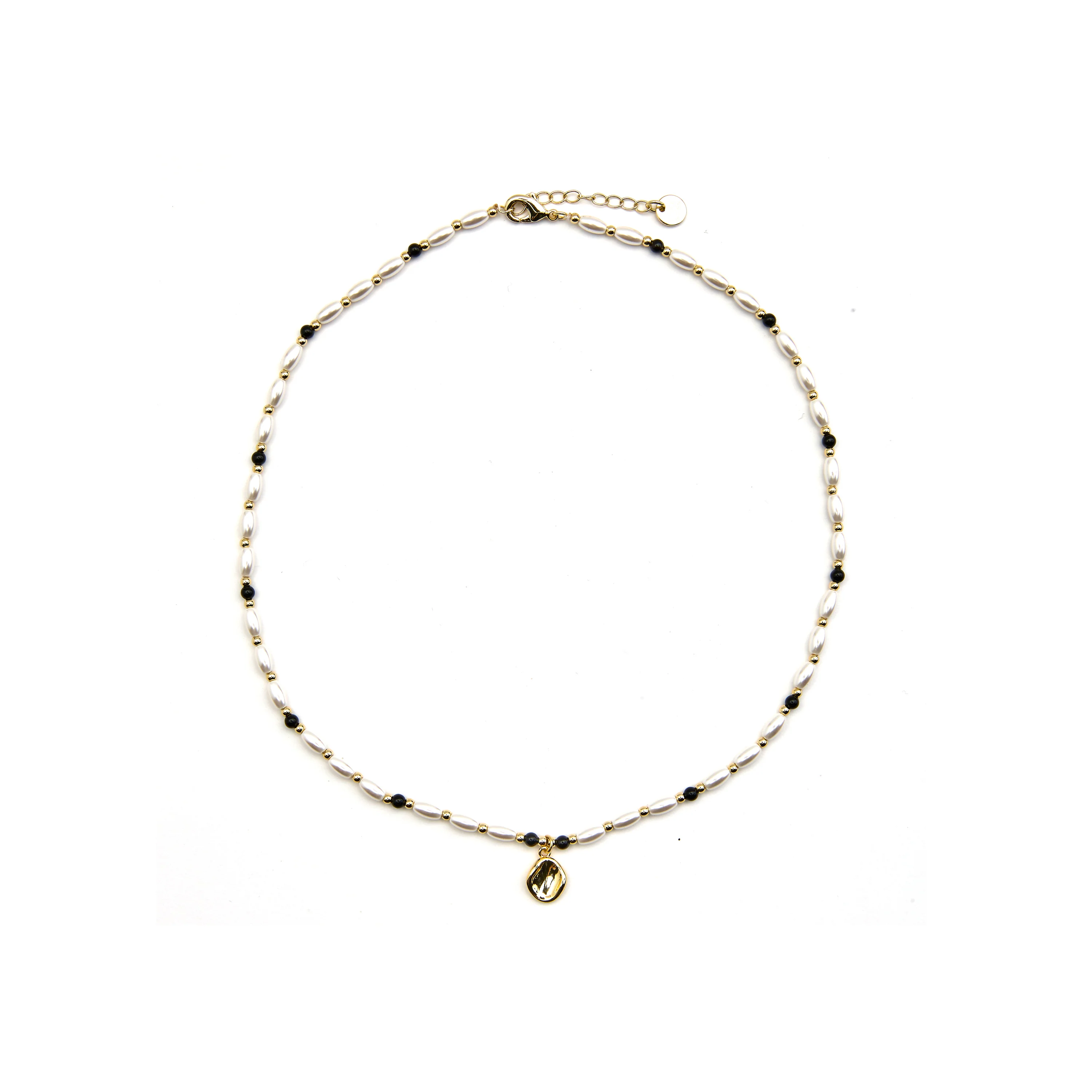 Collar con Perla Blanca acabado oro 18k - Zizi - Image 3