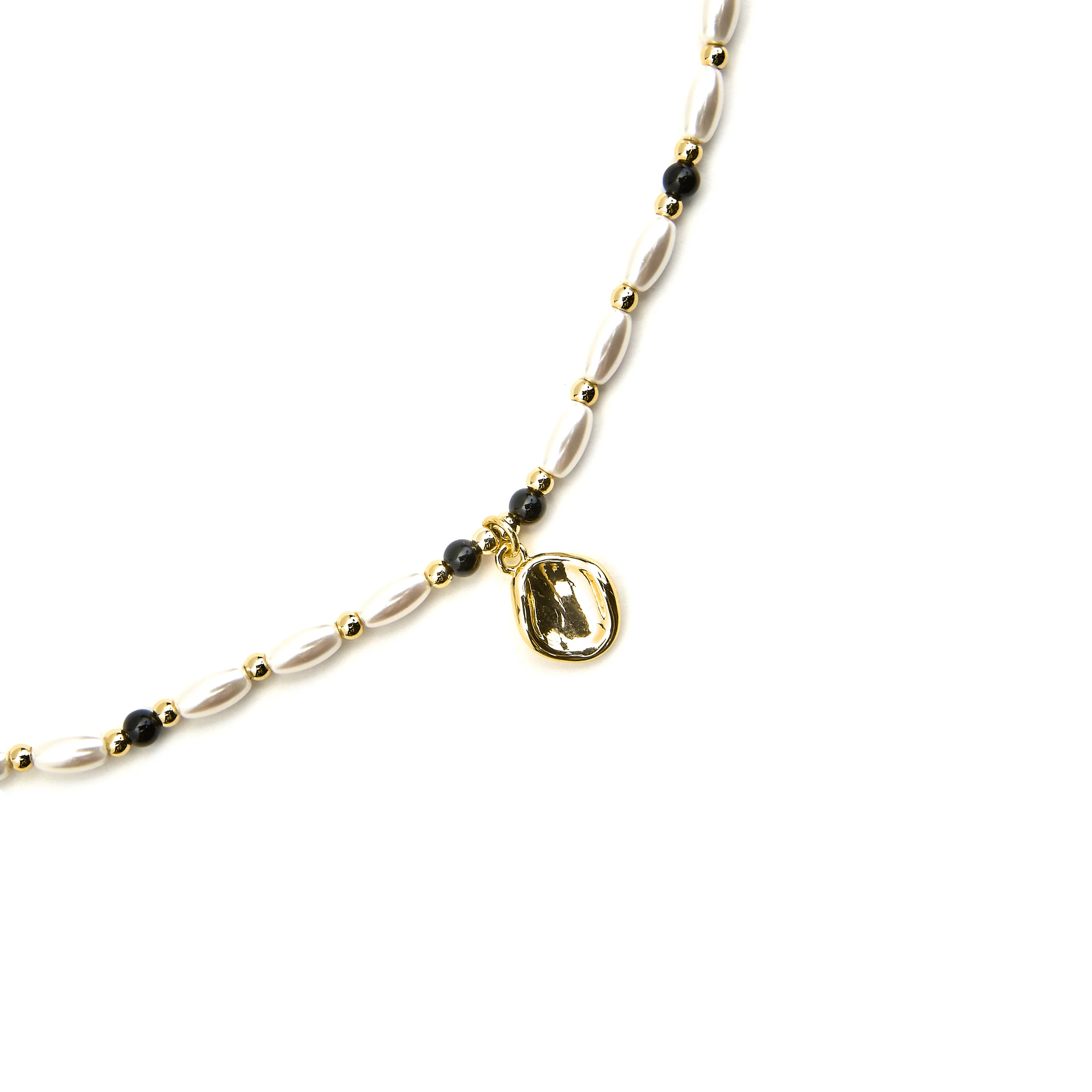 Collar con Perla Blanca acabado oro 18k - Zizi - Image 5