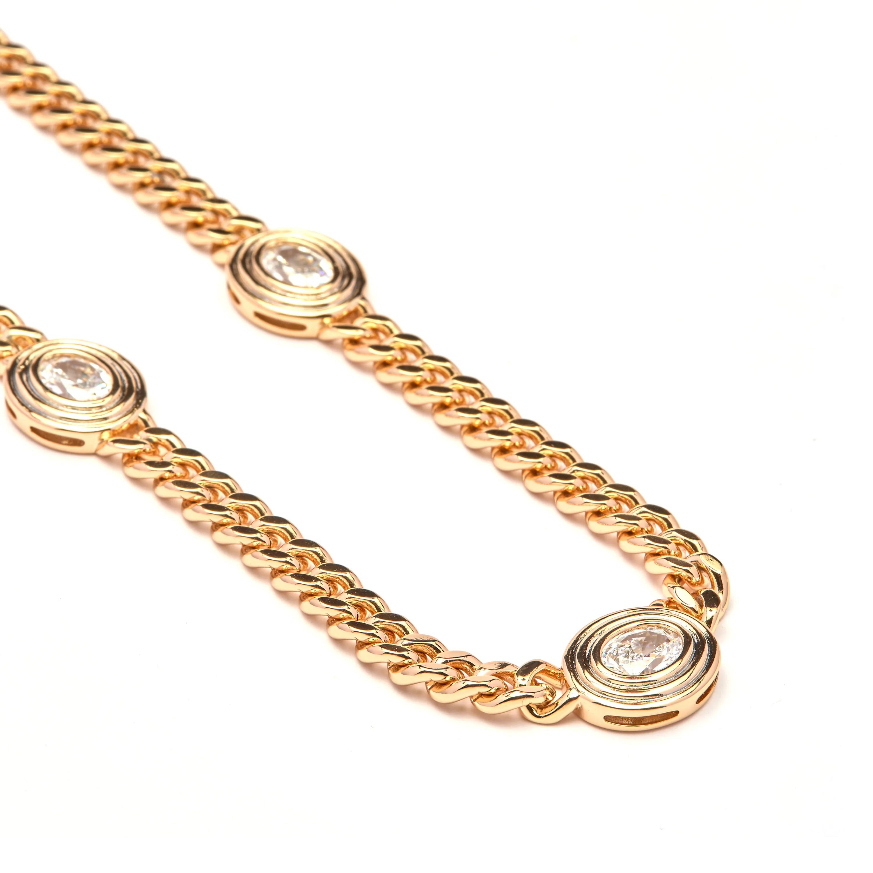 Collar de Circonita Brillante acabado en oro amarillo de 18k - Odray - Image 4