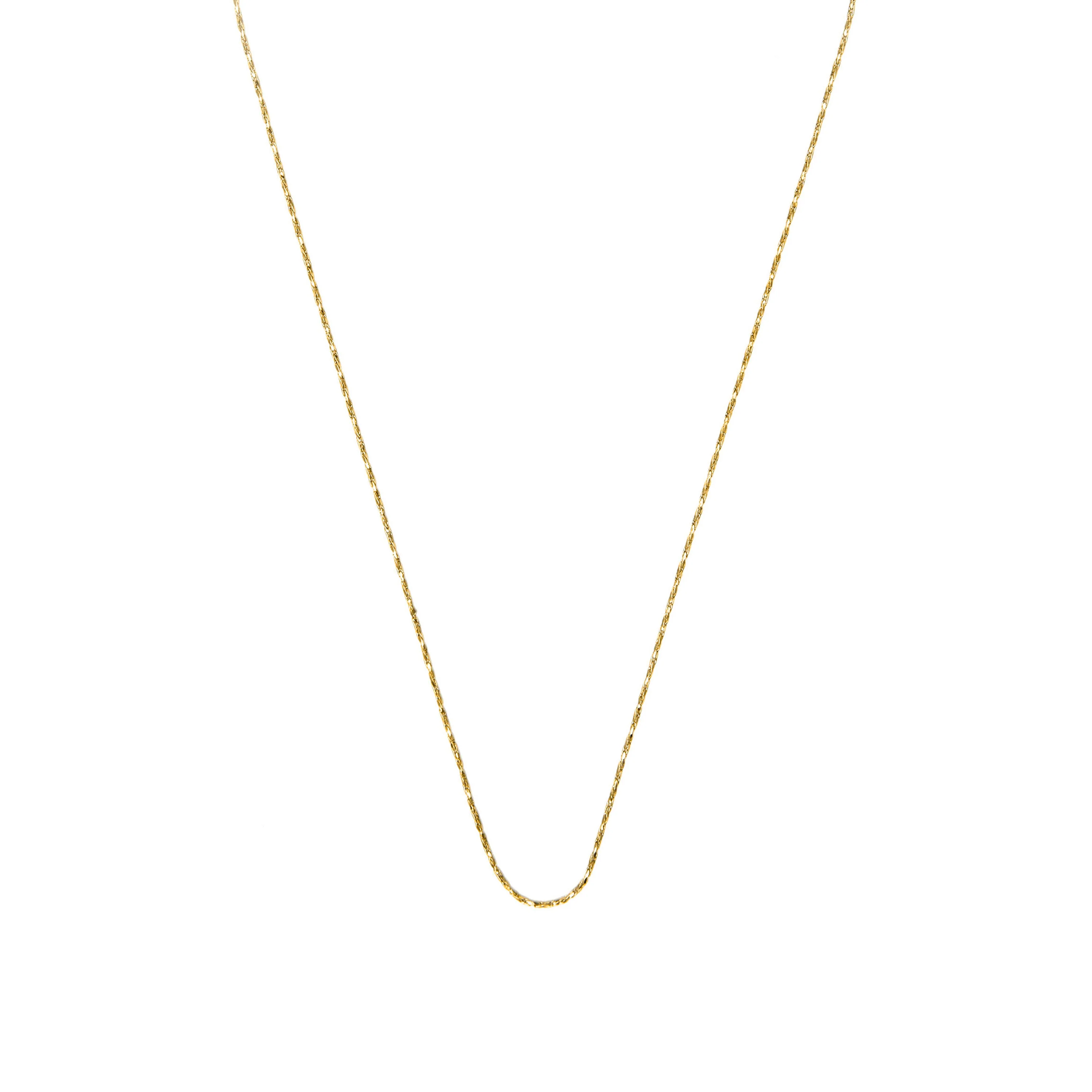 Collar de 45cm acabado en Oro Amarillo de 18k - Abki