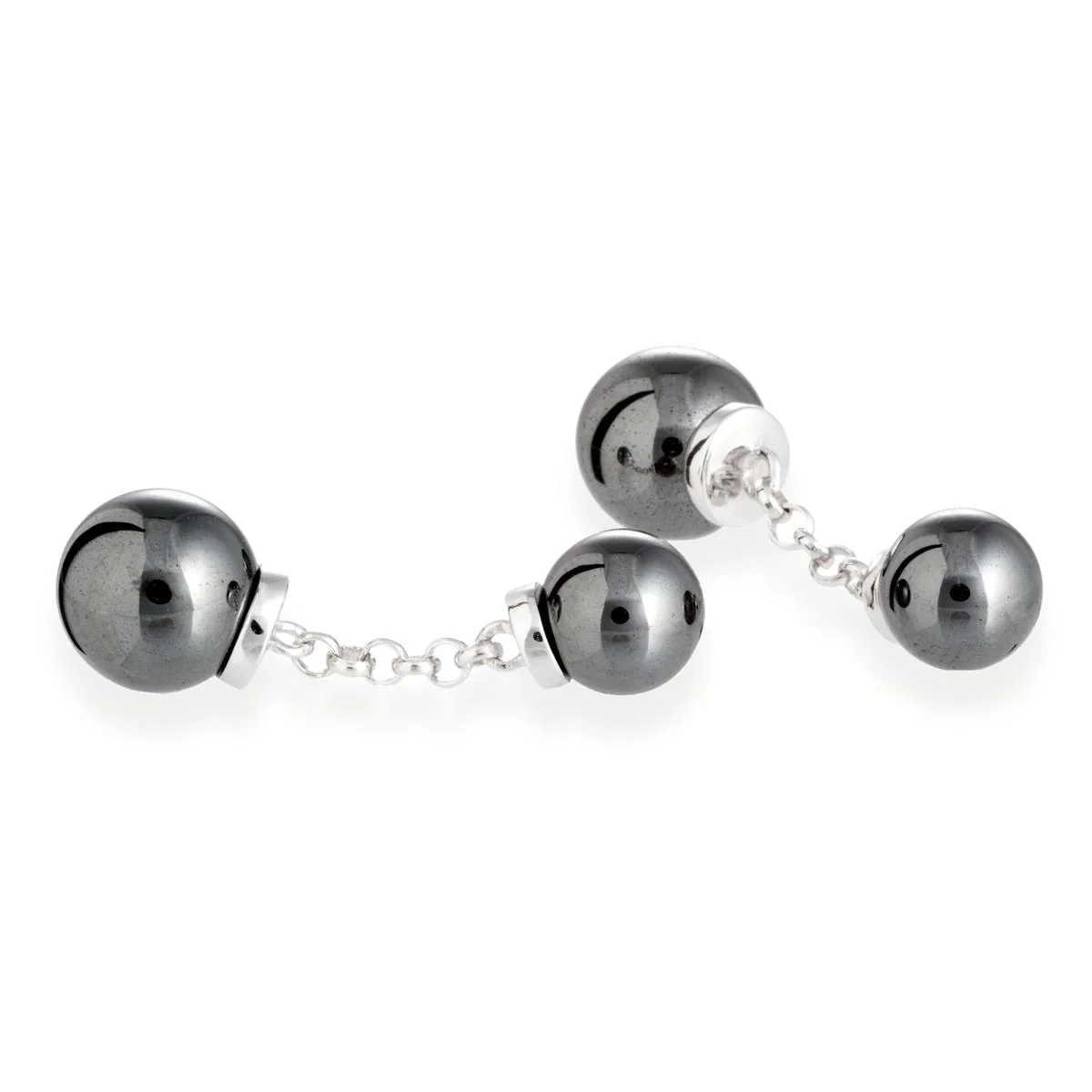 Gemelos Sato Plata De Ley 925 - Sato GRIS