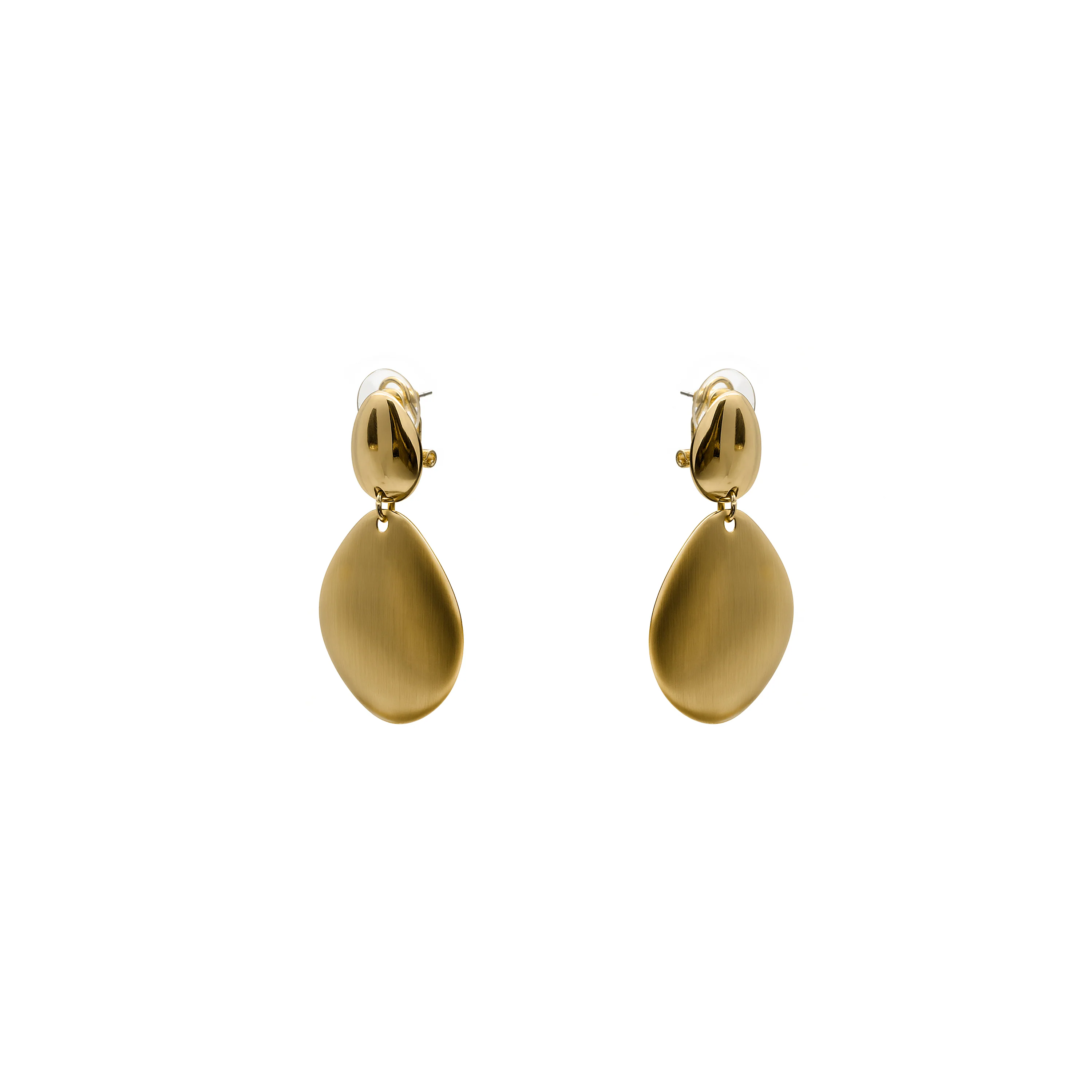 Pendientes acabado en oro amarillo de 18k - Biona - Image 3