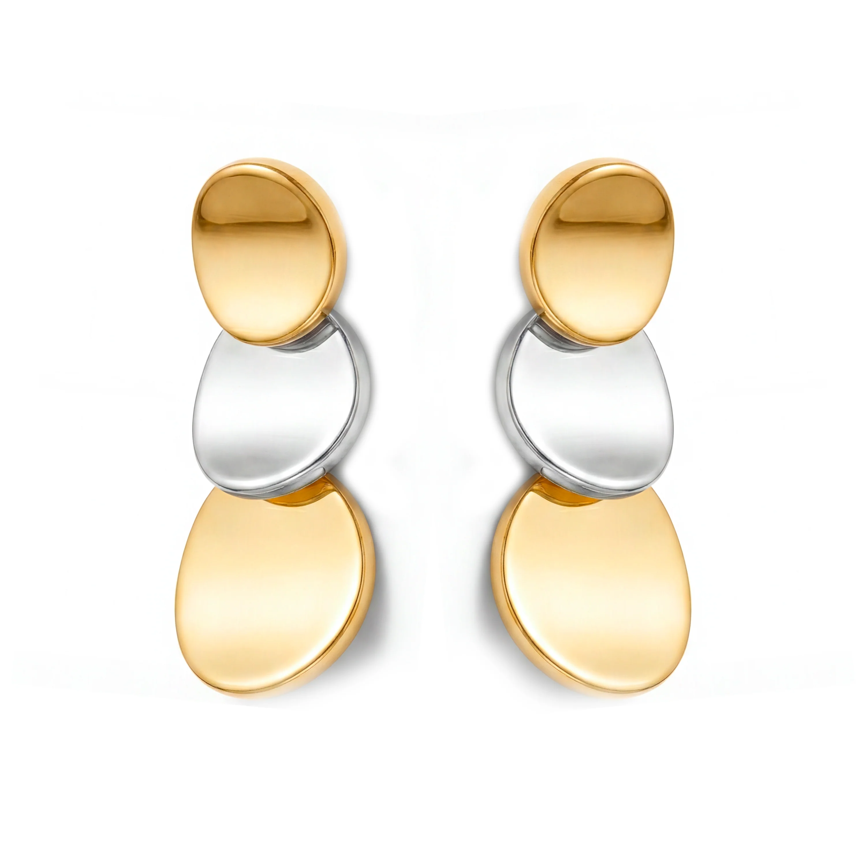 Pendientes acabado en oro amarillo de 18k - Nahab - Image 3