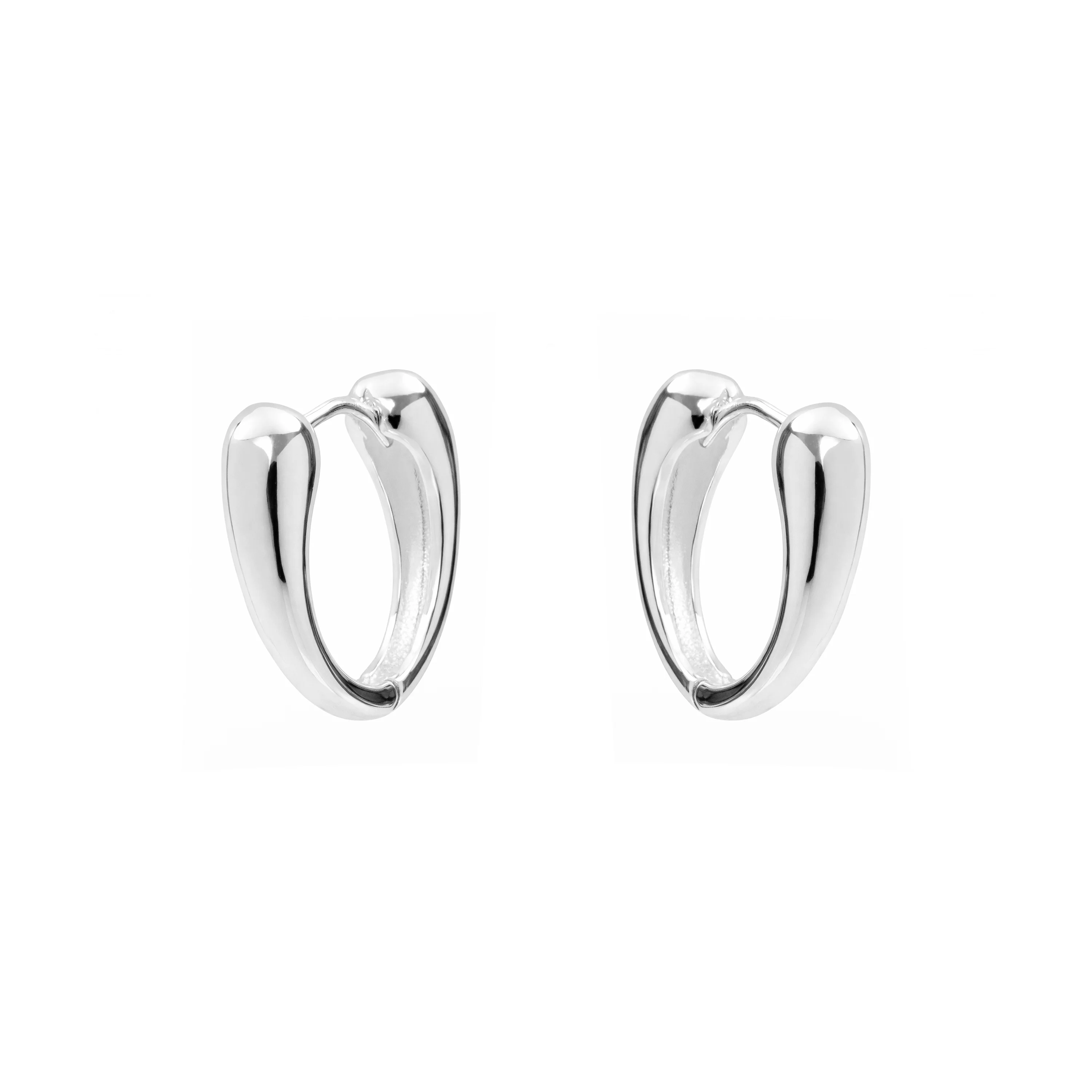 Pendientes Acabado En Plata - Wisebe - Image 2