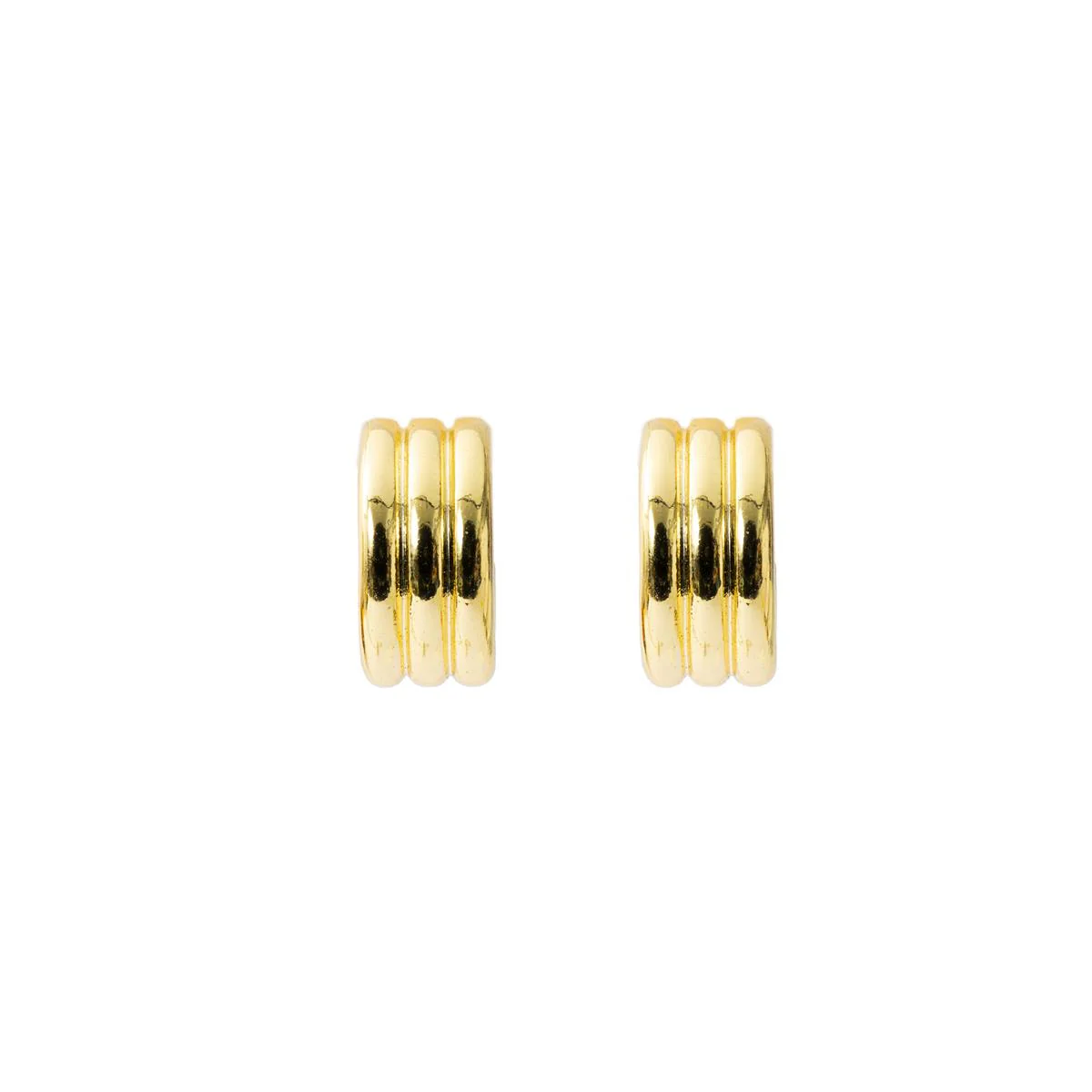 Pendientes acabado en oro amarillo de 18k - Sungi