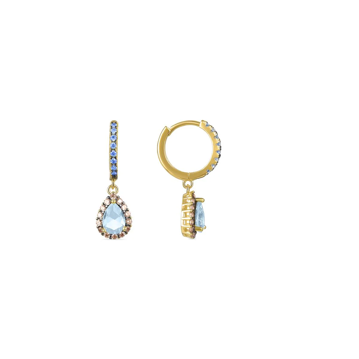 Pendientes Addia Plata De Ley 925 - Addia MULTICOLOR