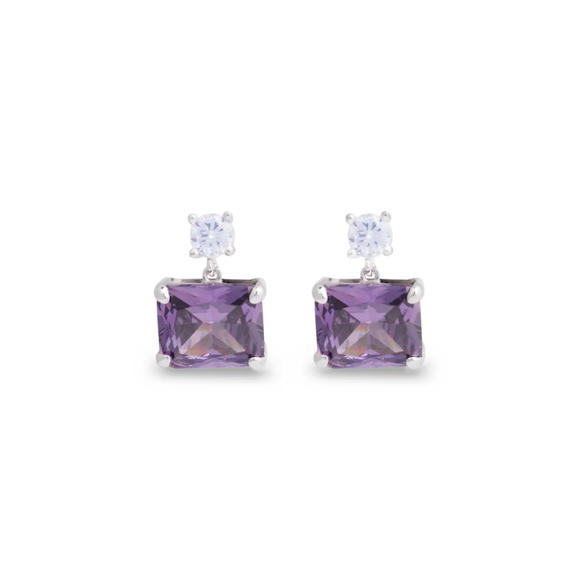 Pendientes Adone Plata De Ley 925 - Adone MORADO