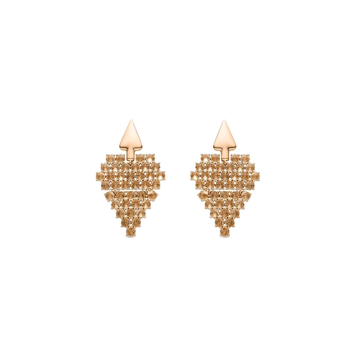 Pendientes Agim acabado oro 18k - Agim AMARILLO
