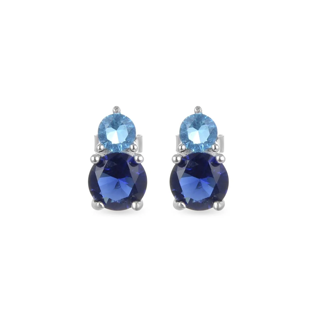 Pendientes Ahze Plata De Ley 925 - Ahze AZUL