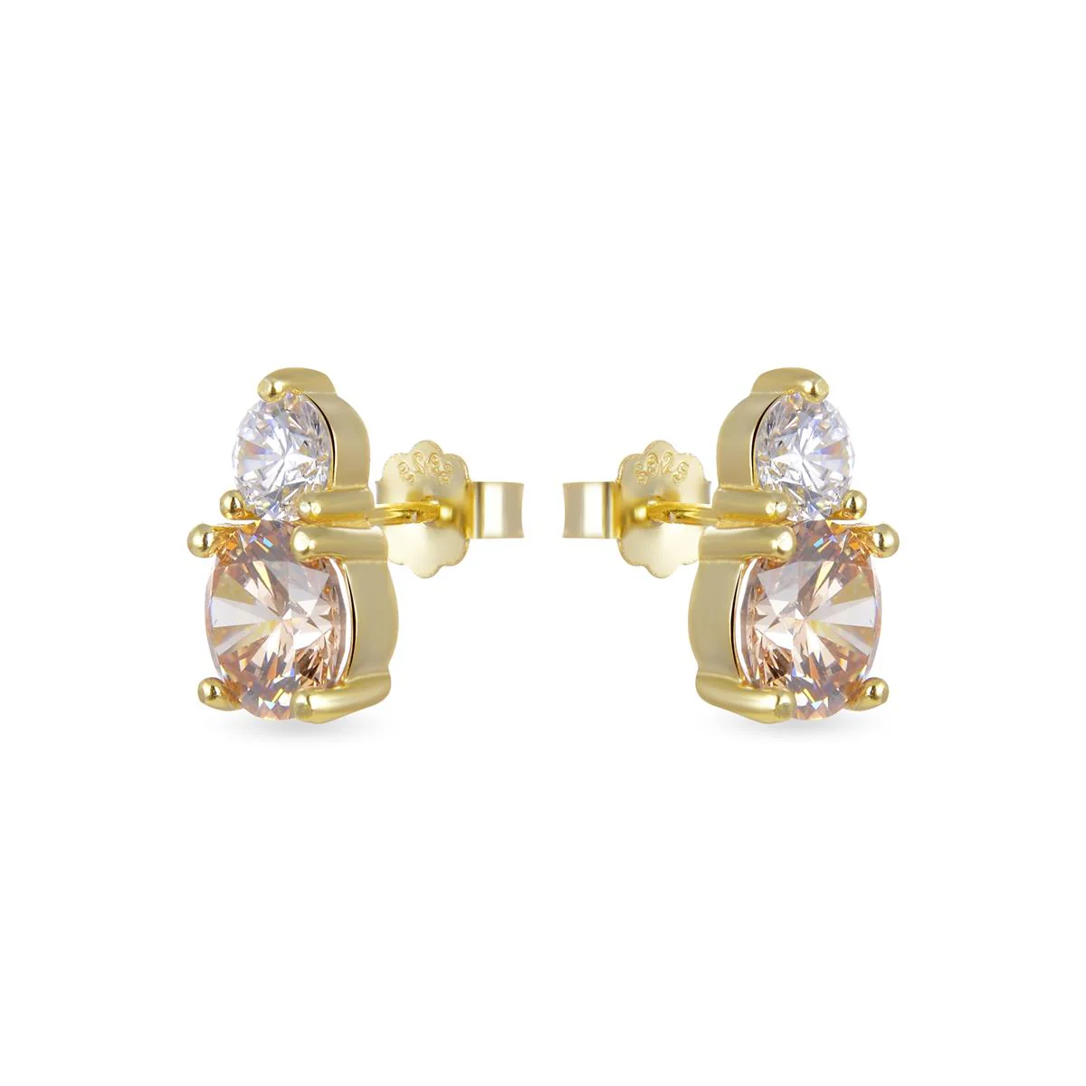 Pendientes Ahze Plata De Ley 925 - Ahze AMARILLO - Image 2